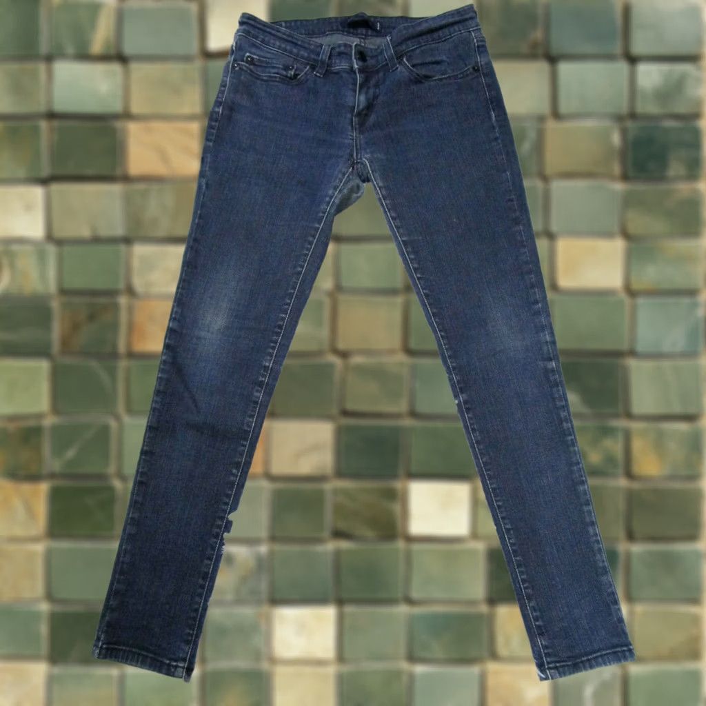 Levi's Levi's Jeans Womens 7 Blue Dark Wash 535 Leggings Slim Skinny Denim Pants Bottom Size 28" / US 6 / IT 42 - 1 Thumbnail