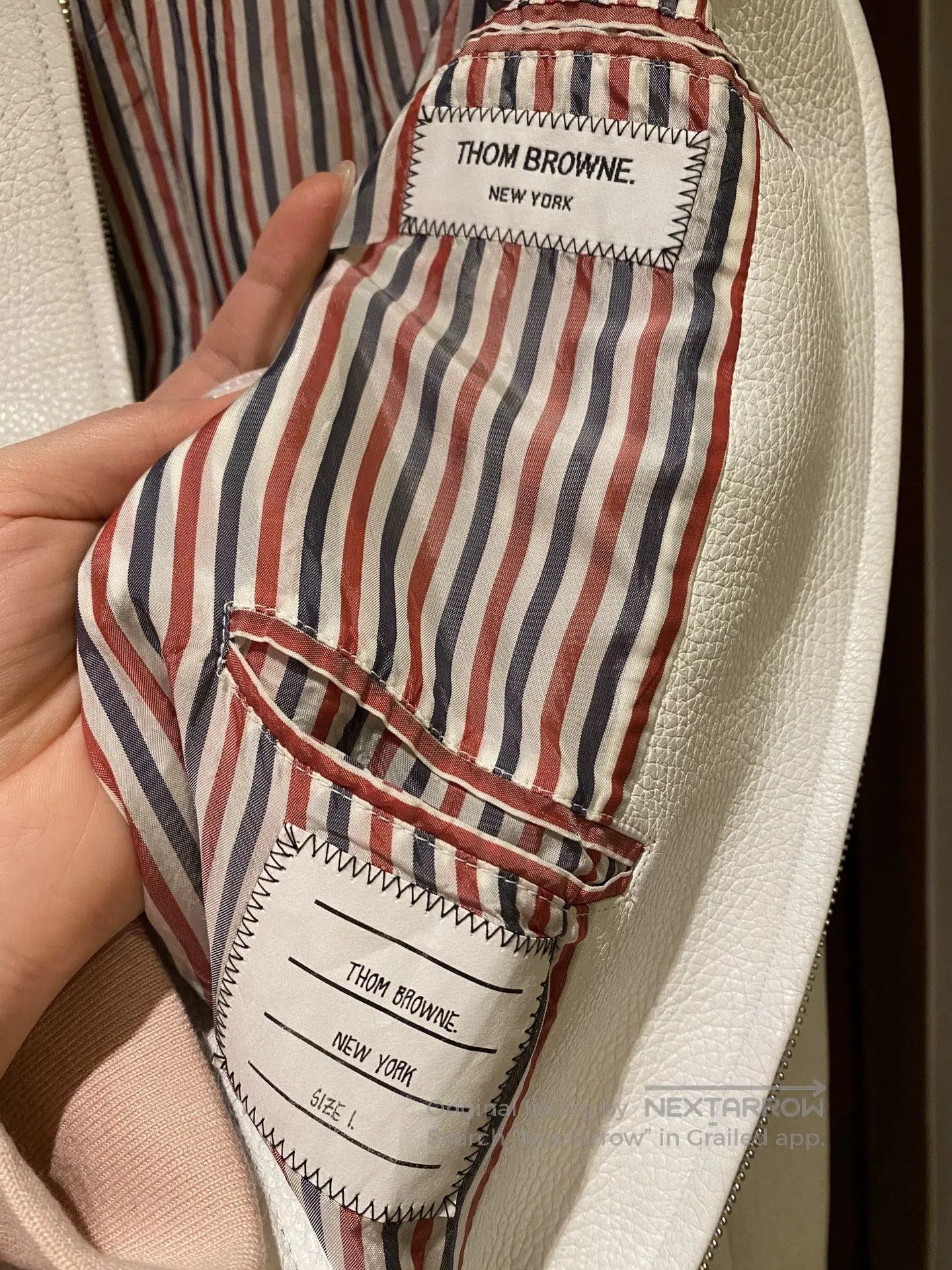Thom Browne Thom Browne Men's Leather Jacket. Size US S / EU 44-46 / 1 - 3 Thumbnail