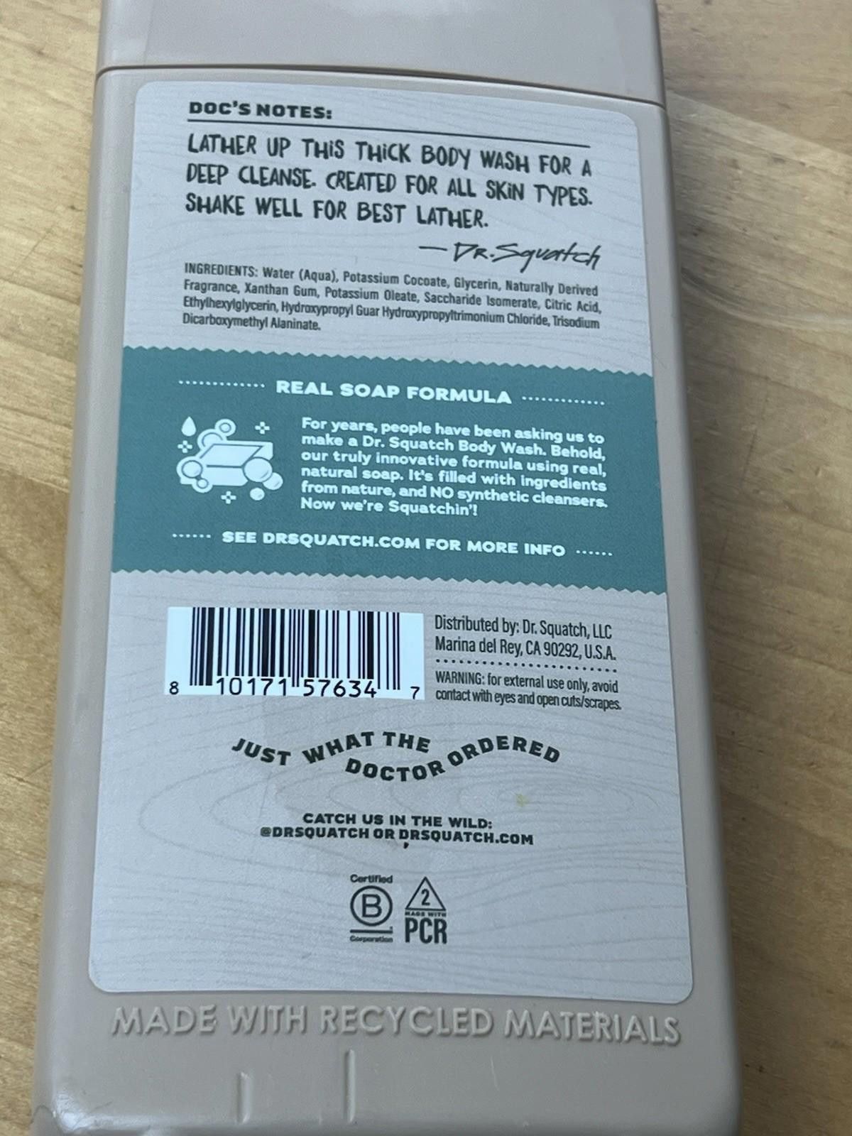 Other Dr. Squatch rainforest Rapids Men’s 14oz Natural Body Wash Size ONE SIZE - 9 Thumbnail