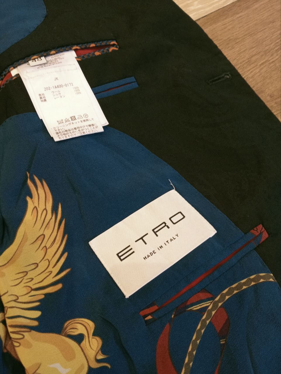 Etro LUXURY ETRO 2 BUTTON PATTERNED PAISLEY BLAZERS Size 48R - 5 Thumbnail