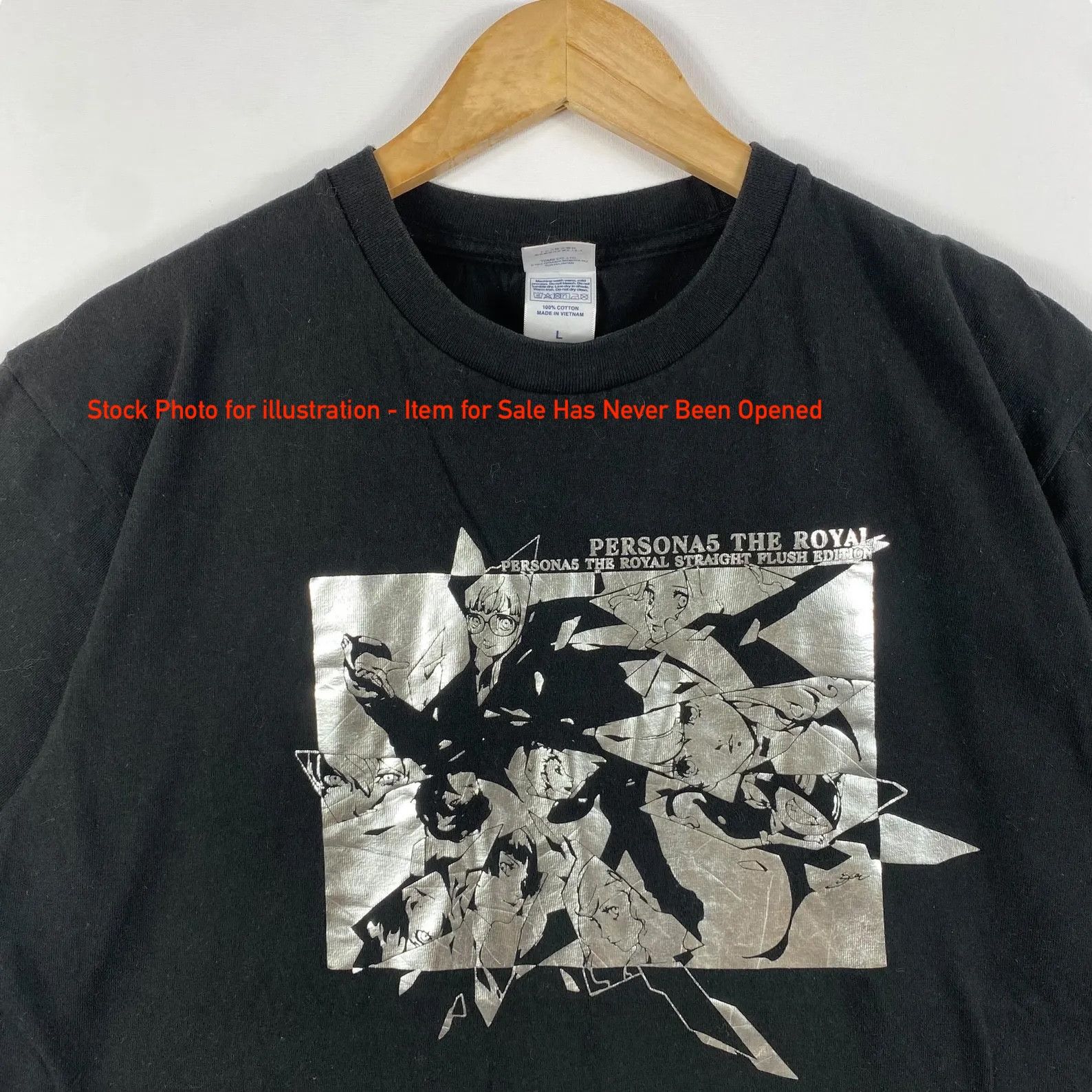 Japanese Brand Persona 5 Royal Flush Foil Print Tee New & Sealed Size US L / EU 52-54 / 3 - 7 Thumbnail