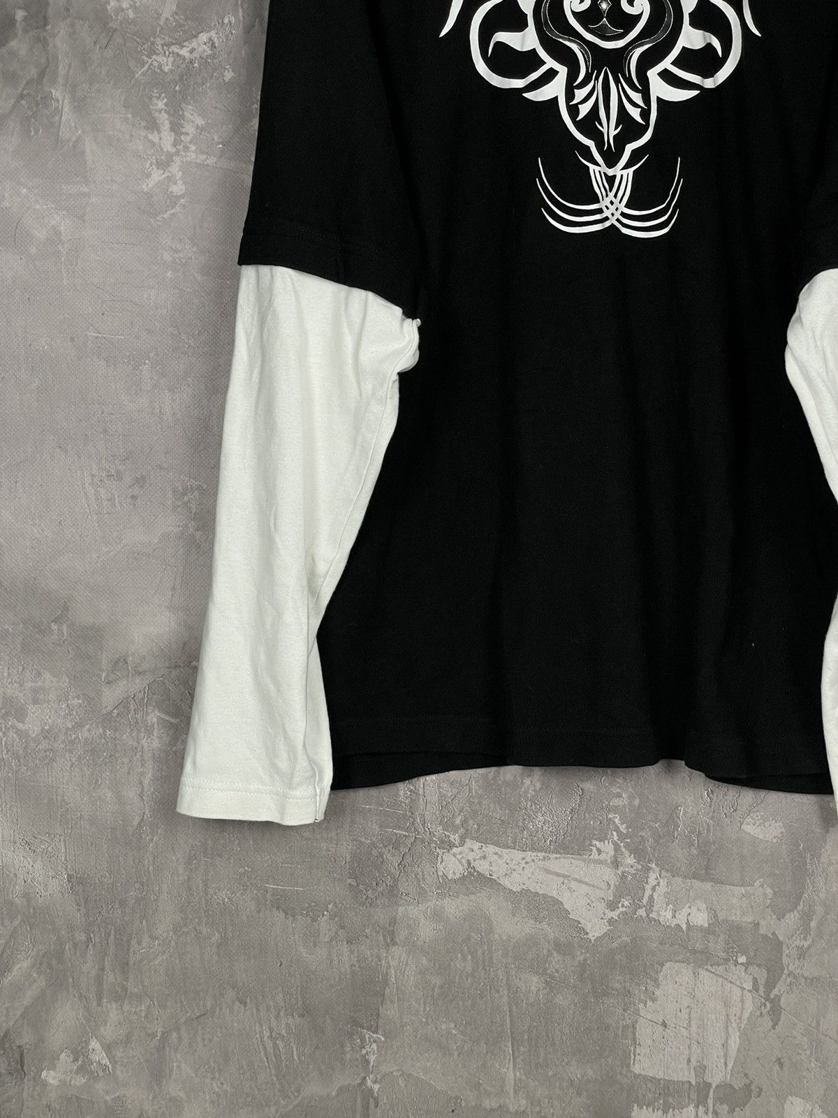 If Six Was Nine × Japanese Brand × Le Grande Bleu (L.G.B.) TRIBAL JAPANESE LONG SLEEVE 2ND SLEEVE STREETWEAR TEE Size US XL / EU 56 / 4 - 5 Thumbnail
