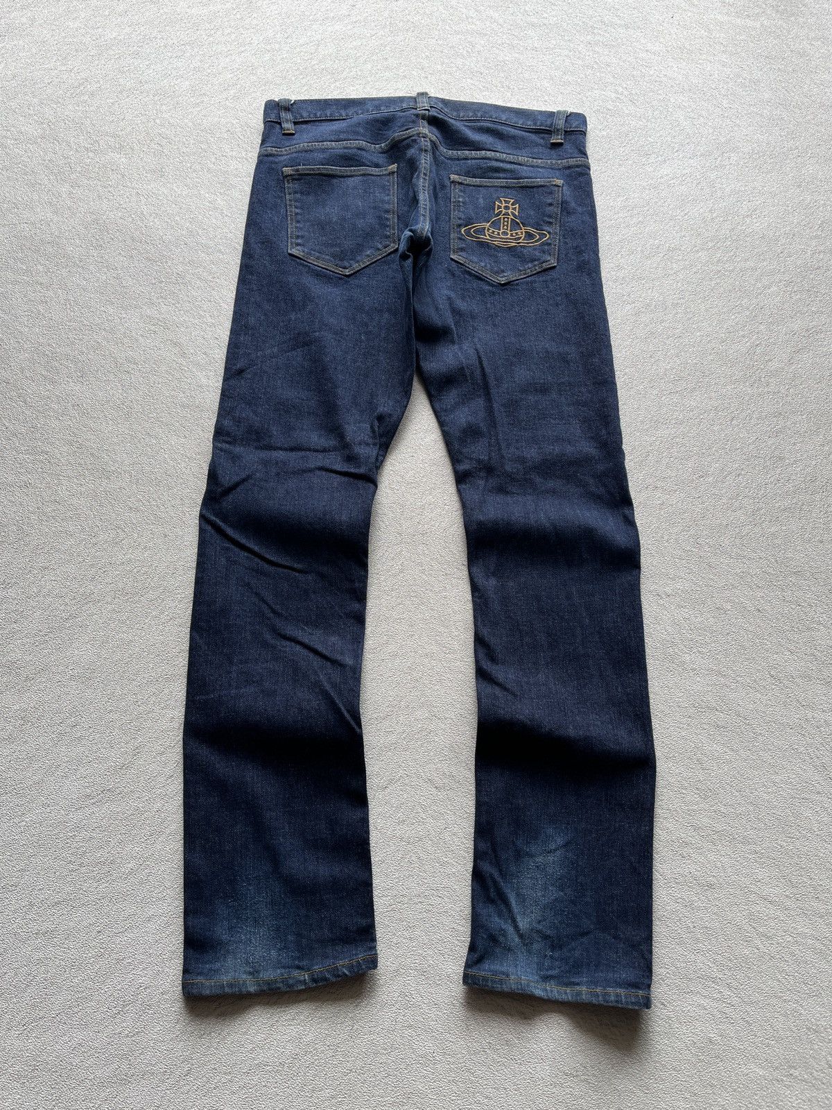 Vivienne Westwood 2000s VIVIENNE WESTWOOD Man Embroidered Denim Pants Size US 34 / EU 50 - 1 Thumbnail