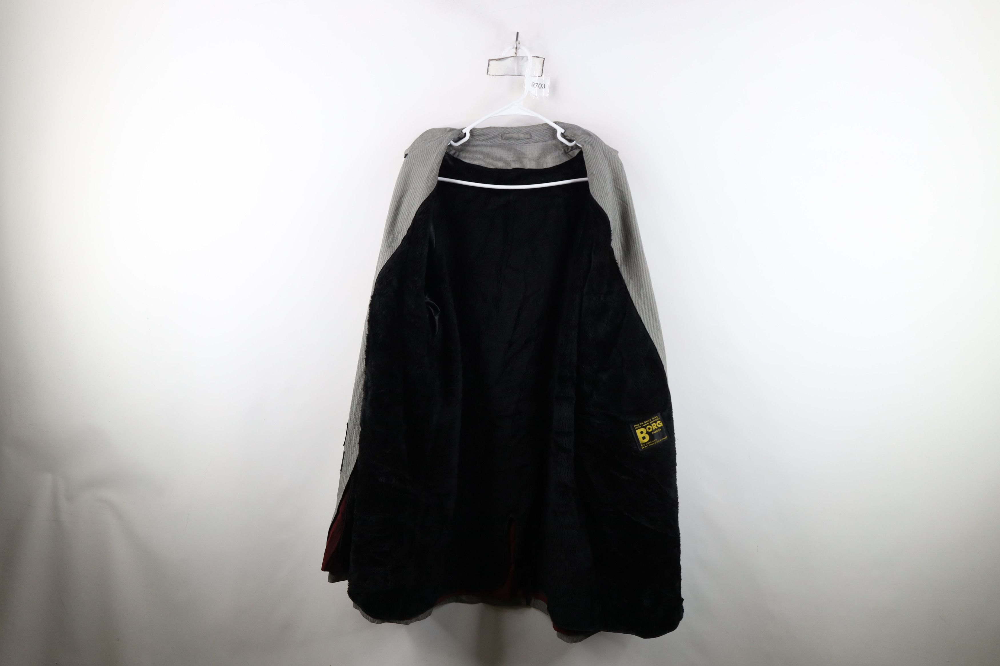 Vintage Vintage 60s Streetwear Houndstooth Rain Coat Jacket USA Size US XXL / EU 58 / 5 - 10 Thumbnail