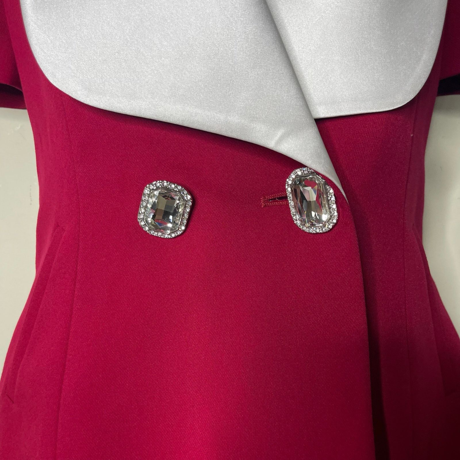 Other New Nana Jacqueline Alia Mini Blazer Open Back Bow Dress XS Size XS / US 0-2 / IT 36-38 - 7 Thumbnail
