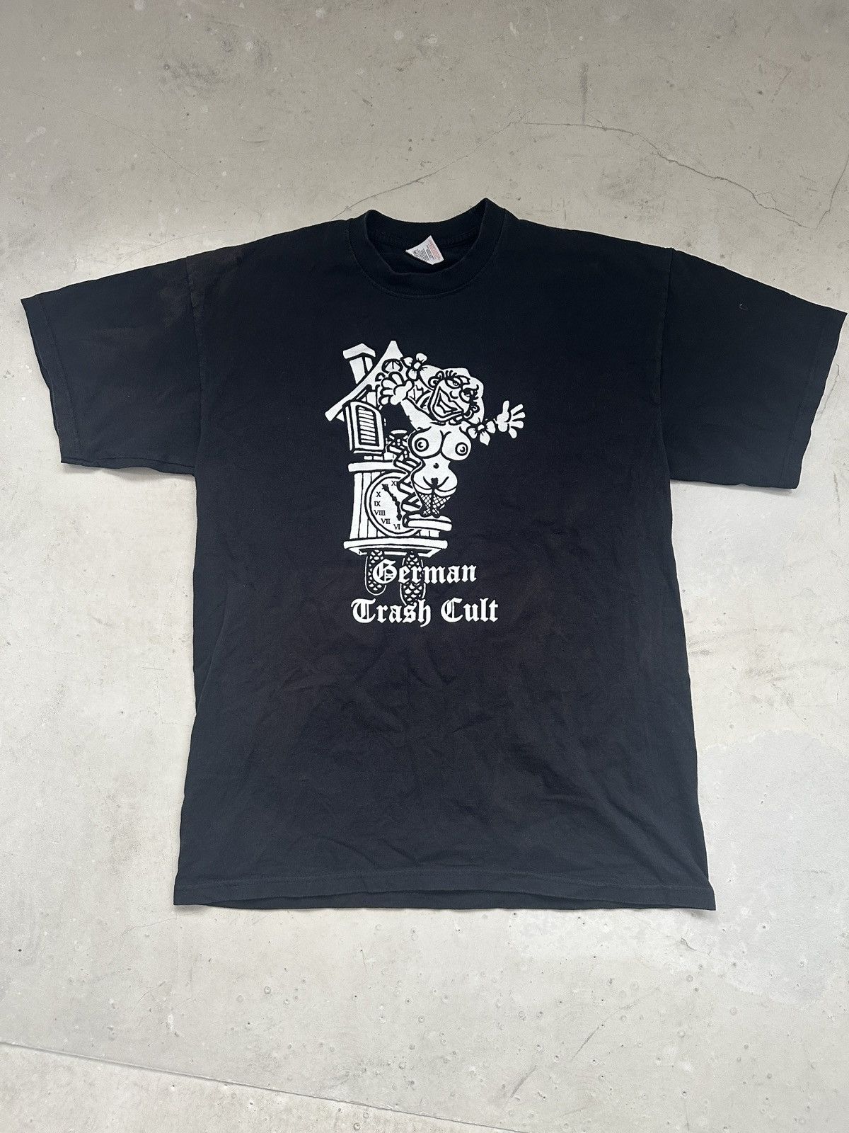 Vintage German Trash Cult Pornoproduction tee vulgar 00 y2k Size US L / EU 52-54 / 3 - 1 Thumbnail