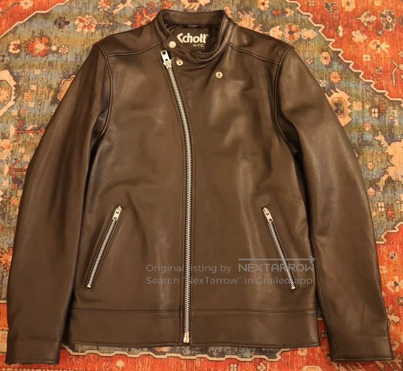 Schott Schott NYC Sheepskin Leather Jacket Size US L / EU 52-54 / 3 - 1 Thumbnail
