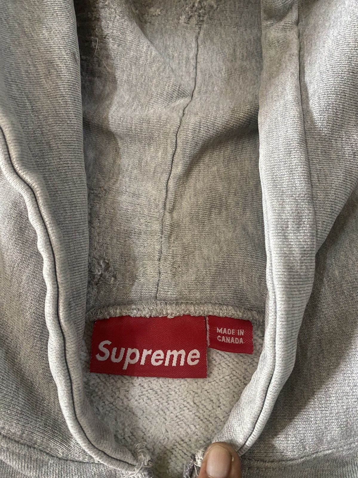 Hypebeast FIRE 🔥 VINTAGE SUPREME NY ZIP UP HOODIE DISTRESSED REWORK Size US L / EU 52-54 / 3 - 19 Thumbnail