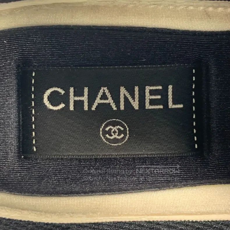 Chanel Chanel Colour-blocked logo logo lace-thed casual flat snea Size US 4.5 / IT 34.5 - 7 Thumbnail