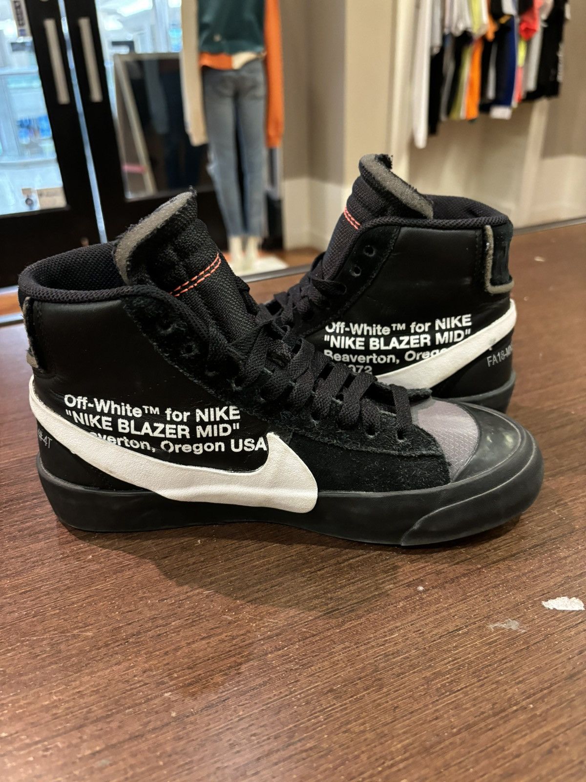 Nike × Off-White Nike Off-White Blazer ‘Black’ Size US 5 / EU 37 - 3 Thumbnail