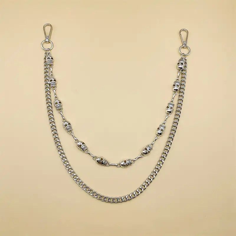 Jewelry Punk Pants Chain Skull Keychains Size ONE SIZE - 2 Thumbnail