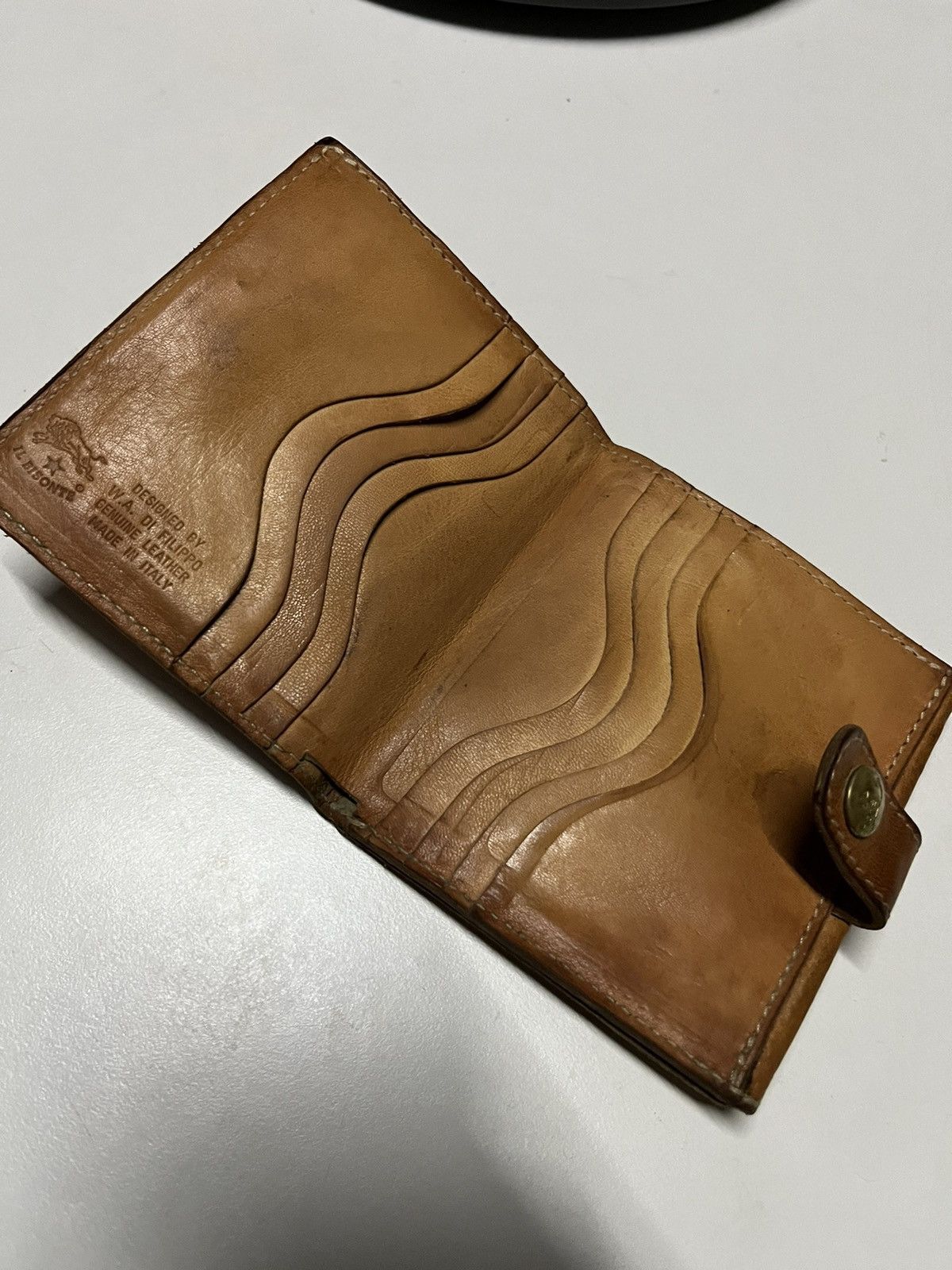 Il Bisonte × Vintage 🔥iL Bisonte Leather Wallet Extra Compartment Unisex Size ONE SIZE - 3 Thumbnail