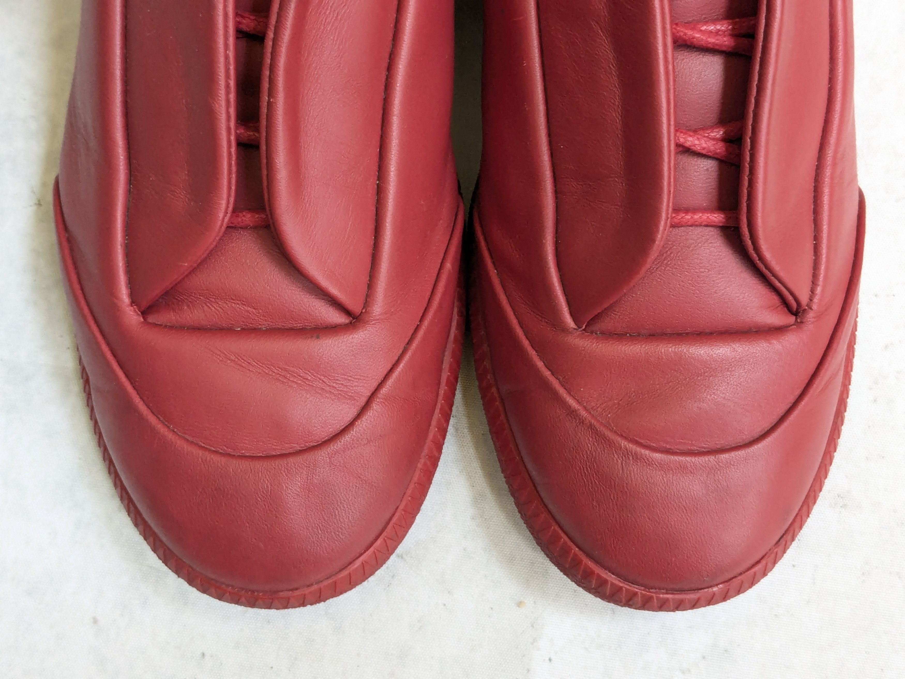 Maison Margiela Maison Margiela Future Red 6 39 High Tops Leather Size US 7 / EU 40 - 2 Thumbnail