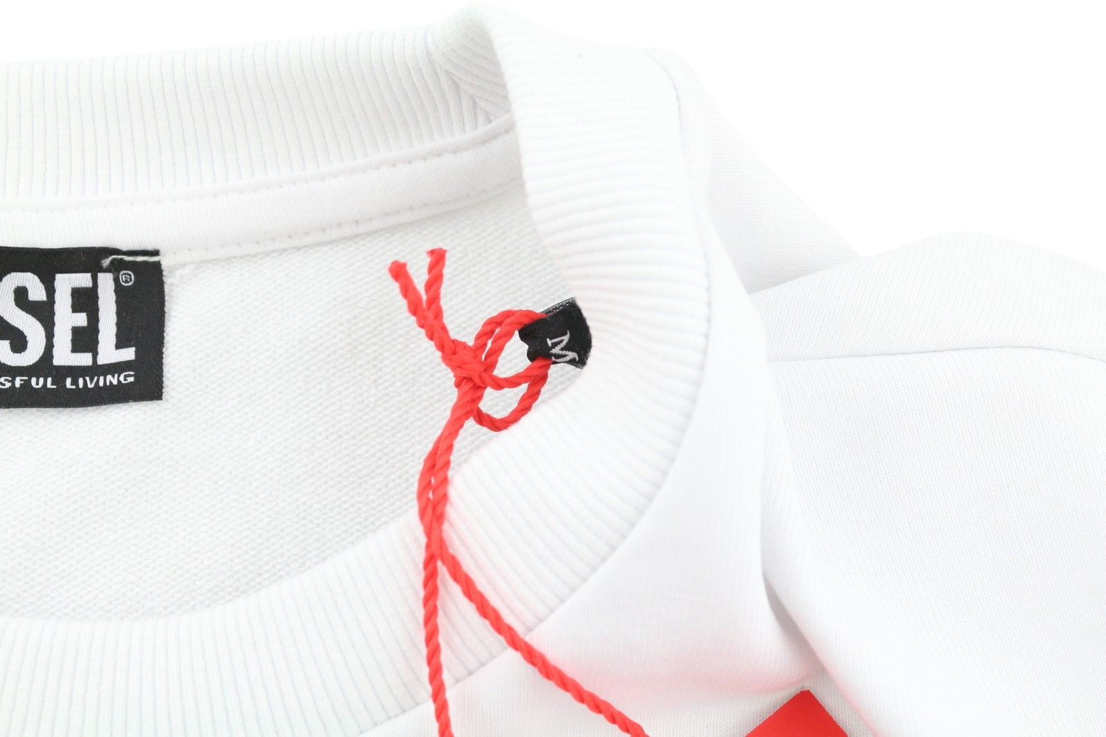 Diesel S-GINN-K28 M White Front Logo Sweatshirt 41024 Size US M / EU 48-50 / 2 - 6 Thumbnail