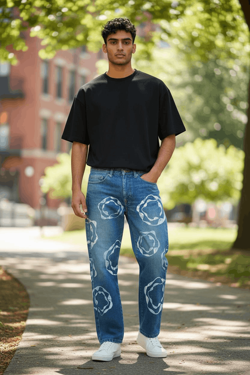 Hysteric Glamour Japan 🇯🇵 Liberto Big Tears Paint Design Denim Size US 30 / EU 46 - 21 Thumbnail