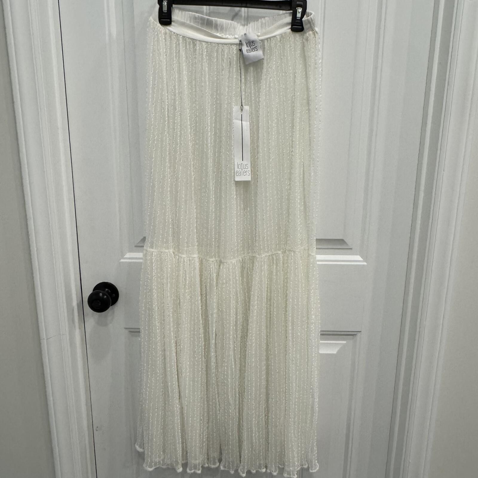 Other New Lotus Eaters White Sheer Maxi Skirt with Inner Lining Size 32" / US 10 / IT 46 - 1 Thumbnail