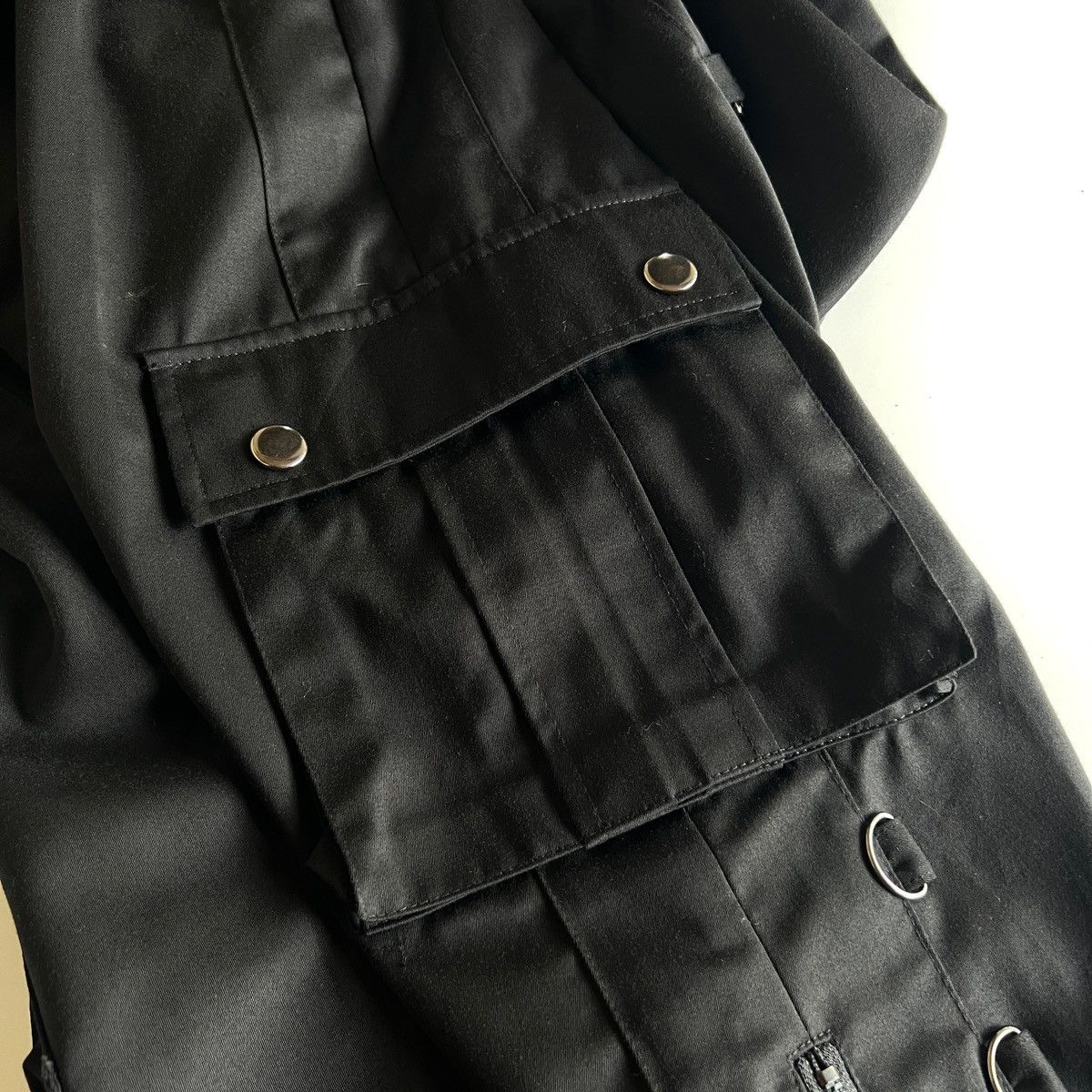 Japanese Brand Y2k Black Peace Now Sarouel Black Pants Size US 32 / EU 48 - 9 Thumbnail