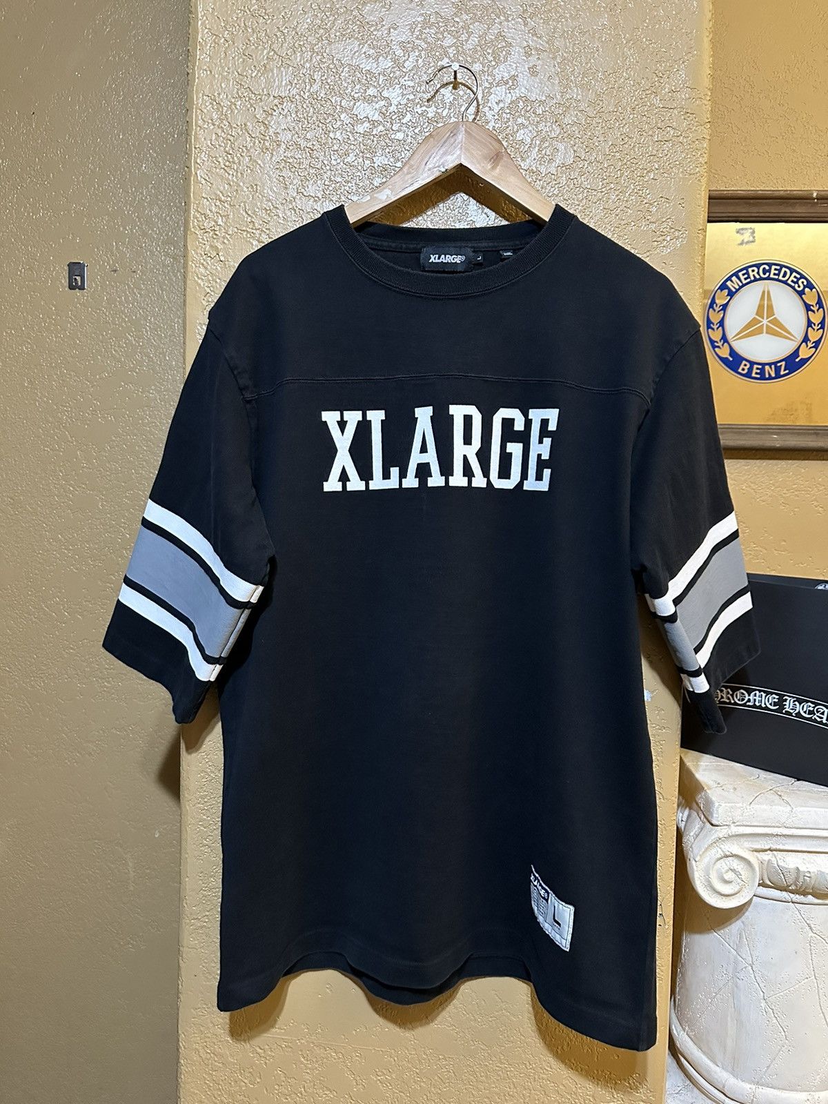 Japanese Brand × Vintage × Xlarge Rare XLARGE Japan Football Jersey Tee 90s Y2K Size US L / EU 52-54 / 3 - 1 Thumbnail