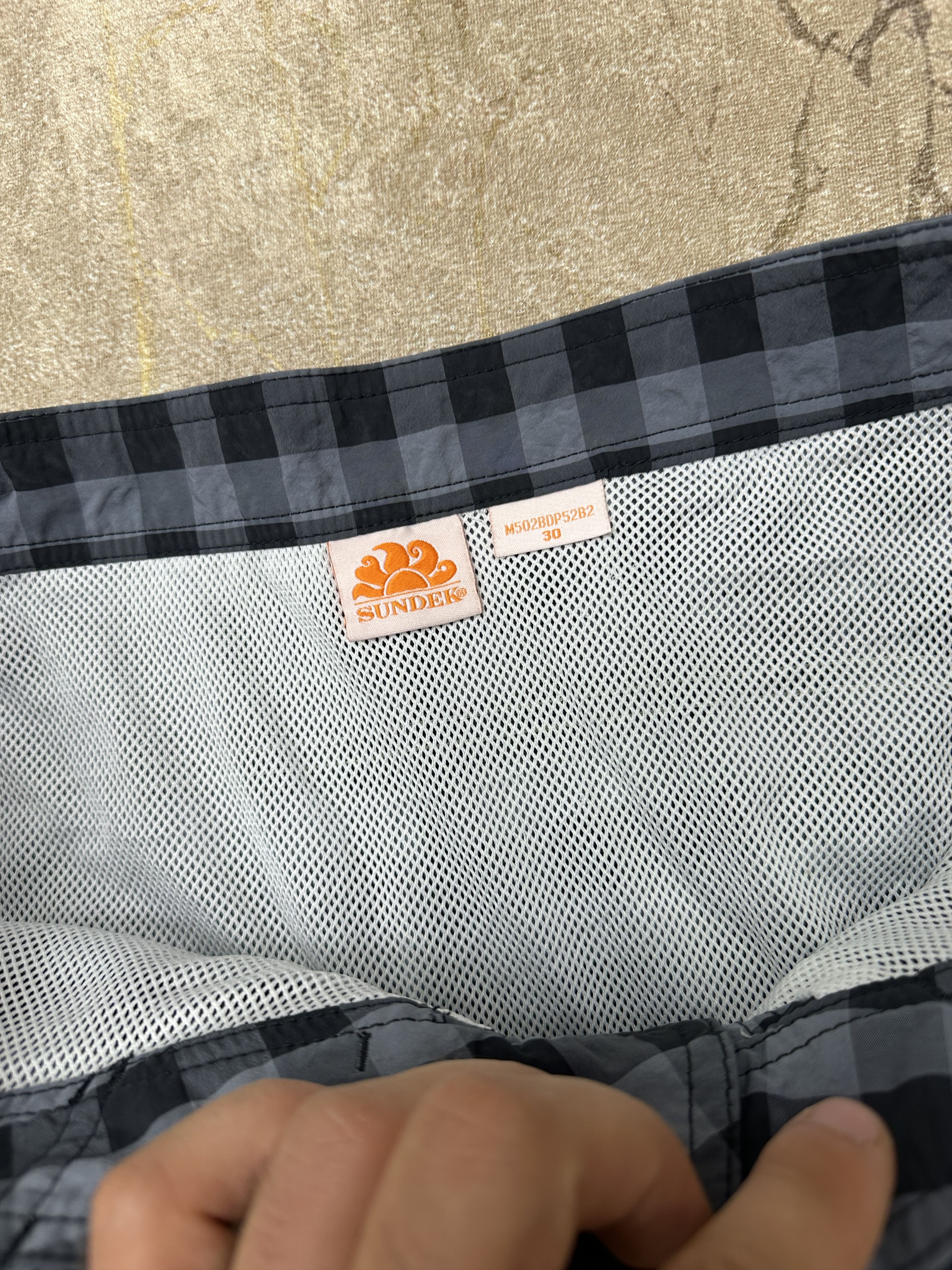 Sundek Tartan Check Sundek 30 Beach Short Trunks BathSuit Size 30 S Size US 30 / EU 46 - 10 Thumbnail