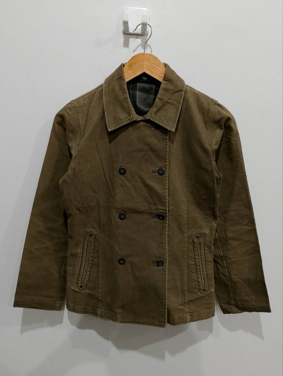 Aigle AIGLE Army Green Double Breasted Coats Jacket Size S / US 4 / IT 40 - 1 Thumbnail