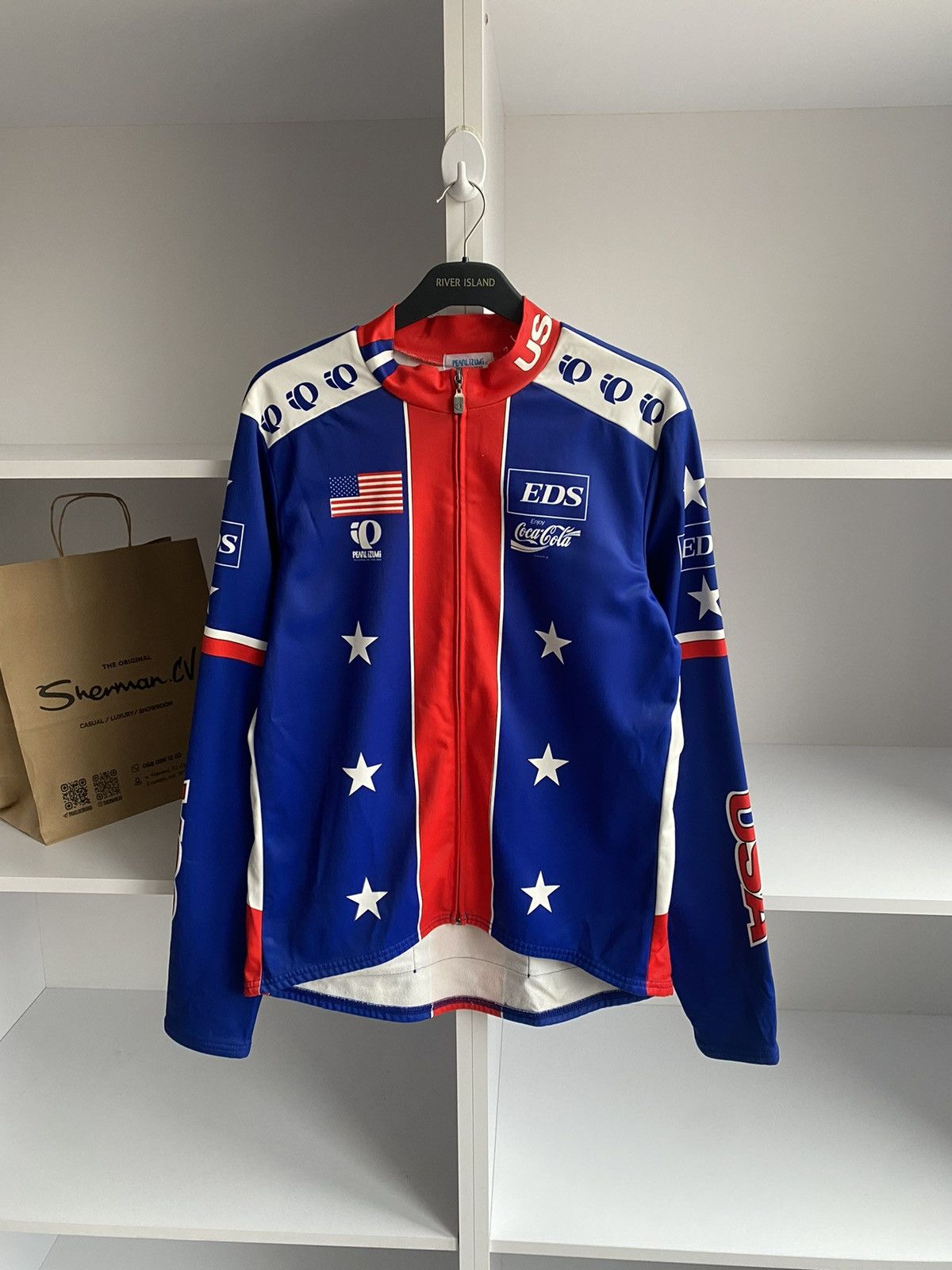 PEARL iZUMi × Vintage Vintage PEARL IZUMI x COCA COLA x USA Cycling Jersey Size US L / EU 52-54 / 3 - 2 Thumbnail