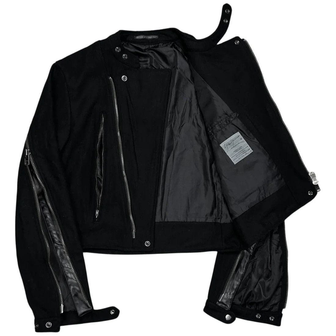 Yohji Yamamoto Yohji Yamamoto Pour Homme Back Zip Wool Bomber Jacket - AW14 Size US S / EU 44-46 / 1 - 14 Thumbnail