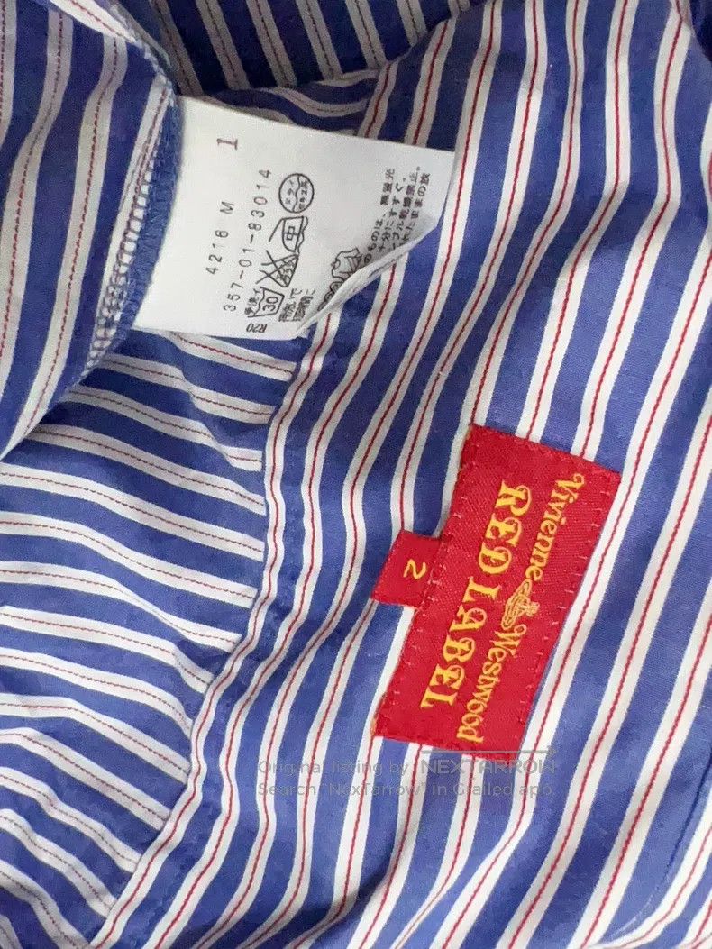 Vivienne Westwood vivienne westwood Purple-blue striped long-sleeved shirt b Size M / US 6-8 / IT 42-44 - 5 Thumbnail