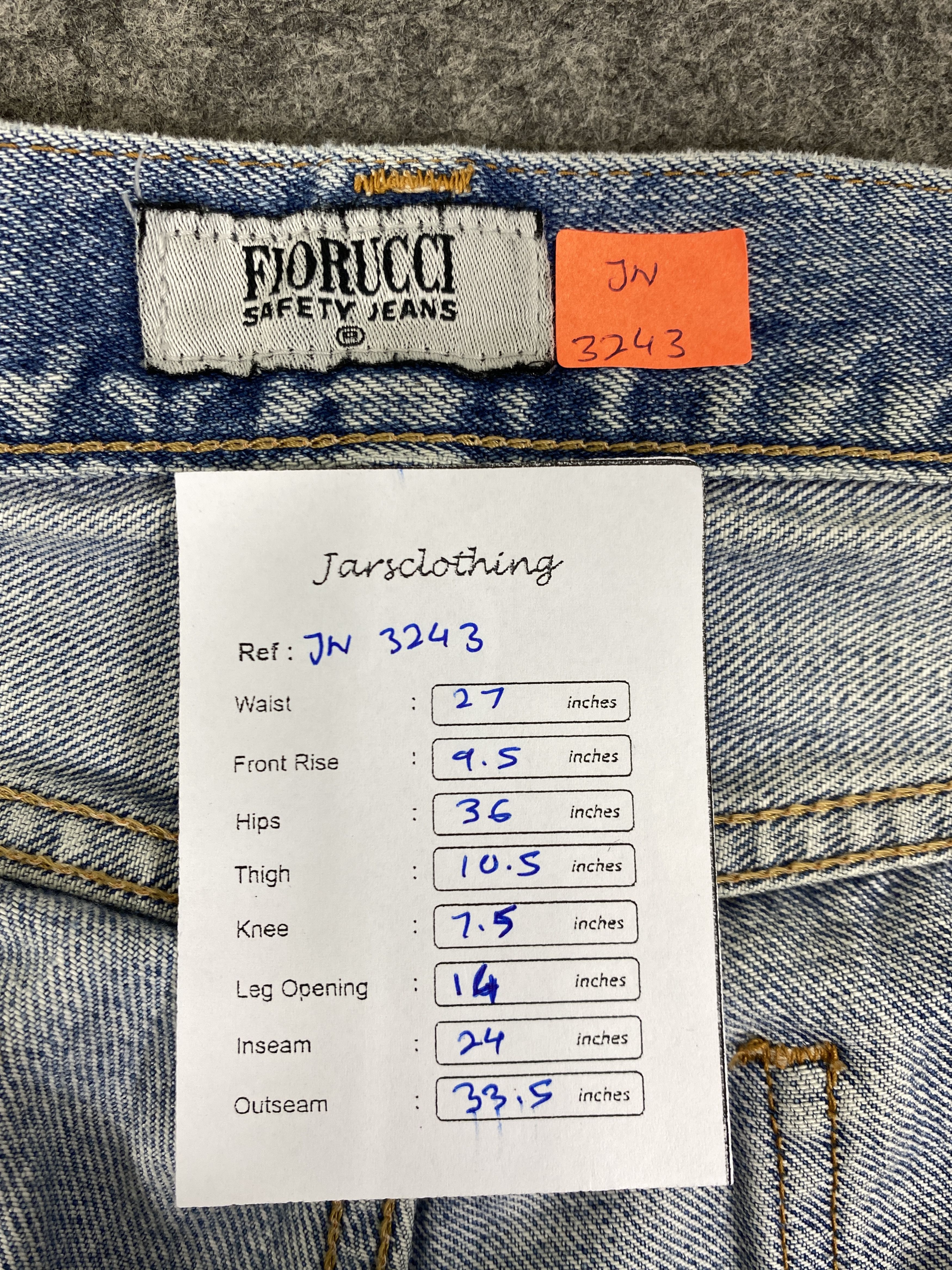 Japanese Brand Redline Vintage Fiorucci Jeans 27x24 - JN3243 Size US 27 - 8 Thumbnail