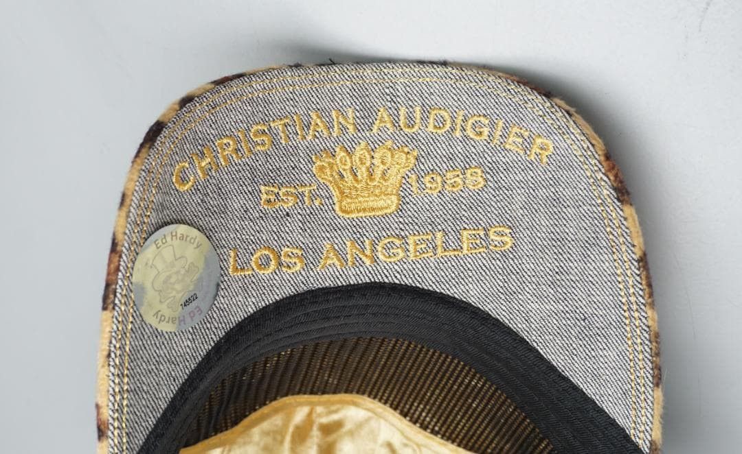 Anime 00's Christian Audigier キャップ Ed Hardy 黄色 Size US XXS / EU 40 - 6 Thumbnail