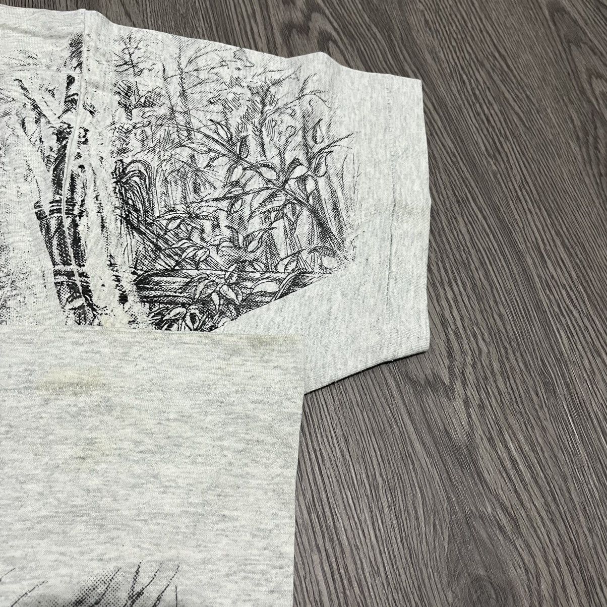 Vintage 90s Mango Tree All Over Print Nature Landscape T-shirt Size US XL / EU 56 / 4 - 13 Thumbnail