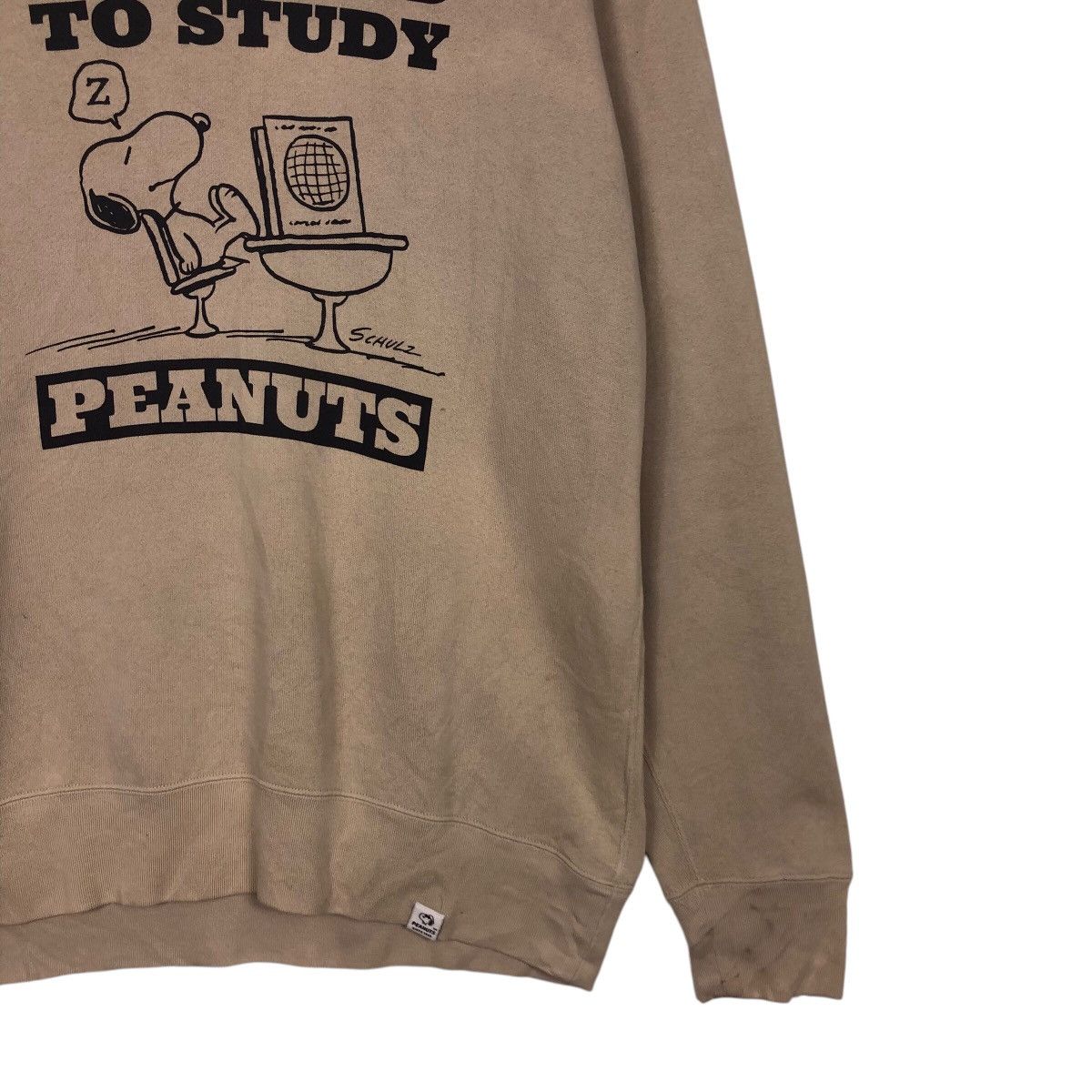 Cartoon Network × Japanese Brand 📌Vintage Sweatshirt Peanuts Big Logo Over Print Size US L / EU 52-54 / 3 - 6 Thumbnail