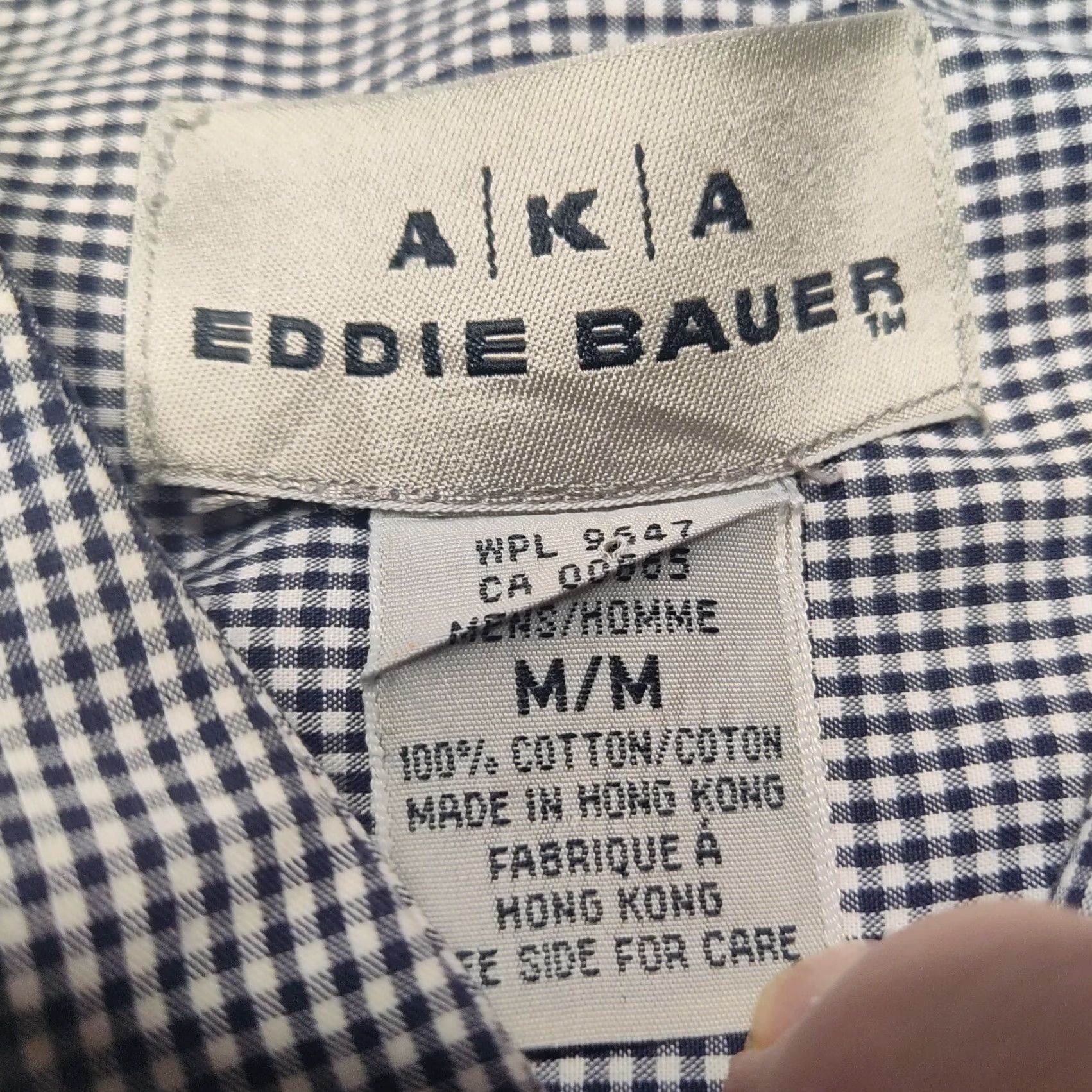 Eddie Bauer VTG Eddie Bauer Button-Down Shirt Men Medium Black White Mini Check Long Sleeve Casual Workwear Size US M / EU 48-50 / 2 - 5 Thumbnail