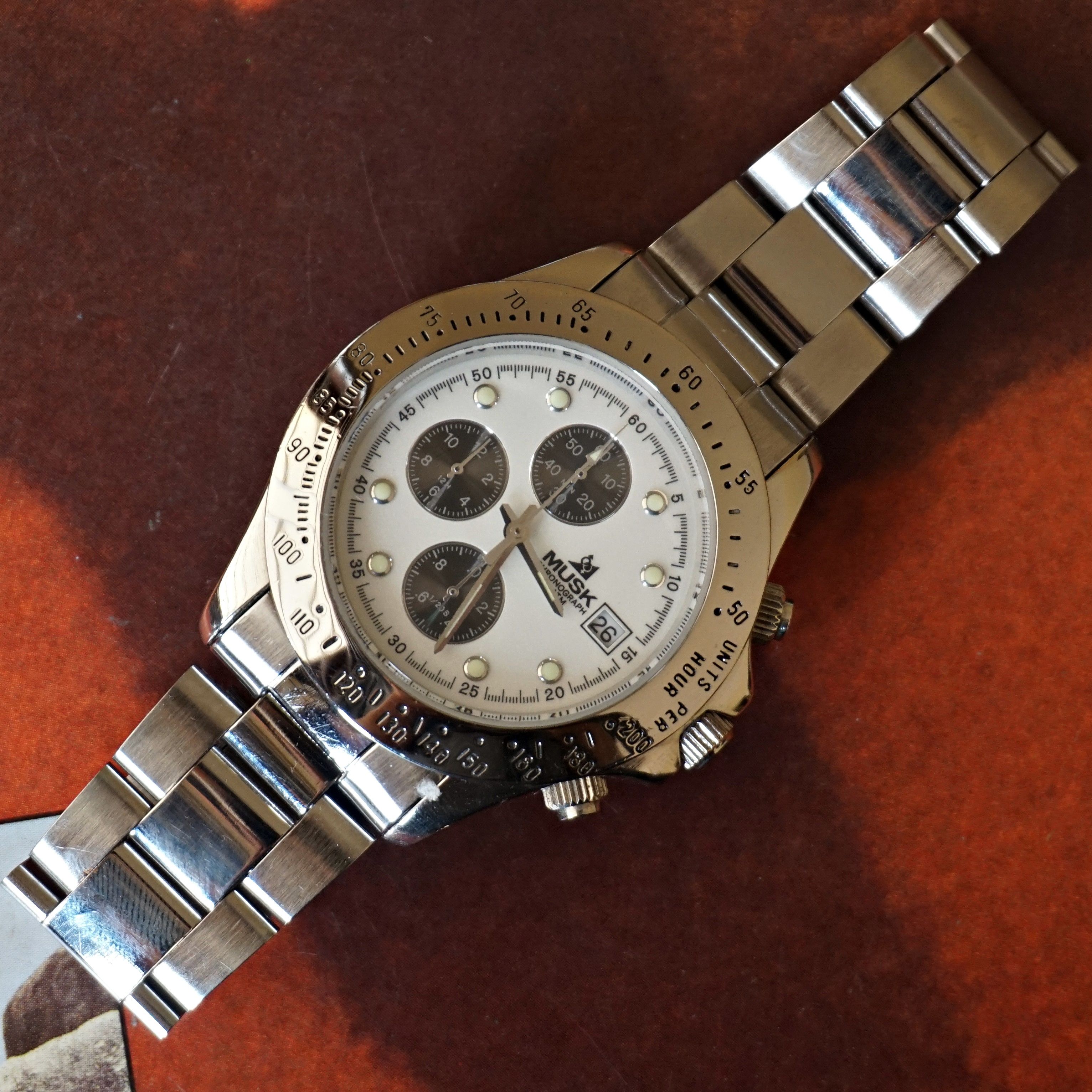 Japanese Brand 90s Musk Paris Chronograph Watch Size ONE SIZE - 3 Thumbnail