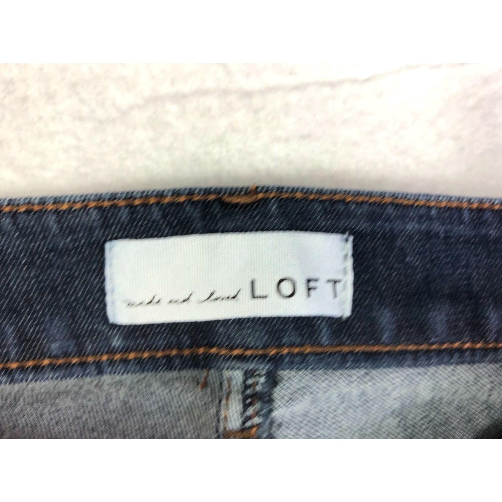 Loft Loft Jeans Cuvy Straight Womens Size 28/6 29x26 Measured Blue Denim Jeans Size 28" / US 6 / IT 42 - 4 Thumbnail