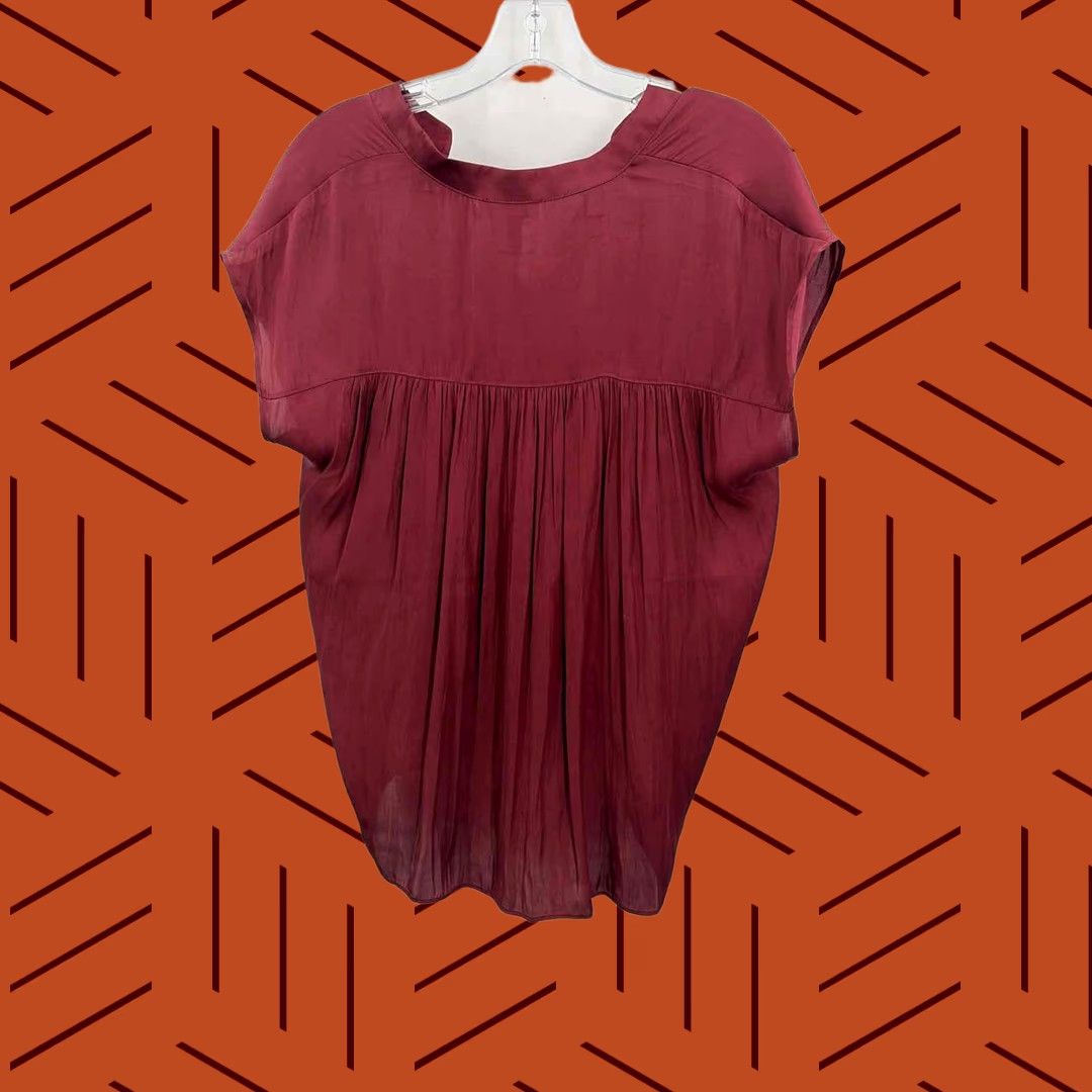 Vintage Sincerely Jules Red Blouse Large Shirt Womens Size L / US 10 / IT 46 - 1 Thumbnail