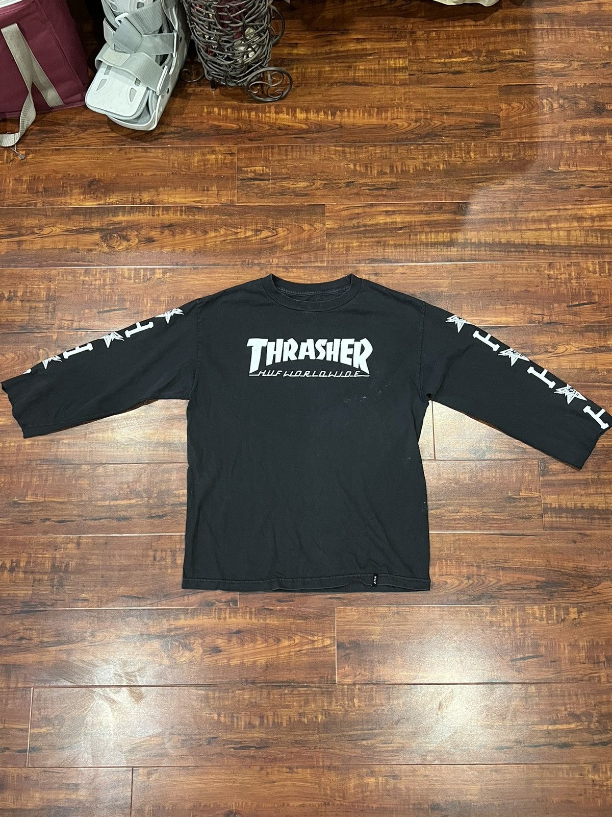 Vintage Thrasher cut long sleeve t shirt Grailed