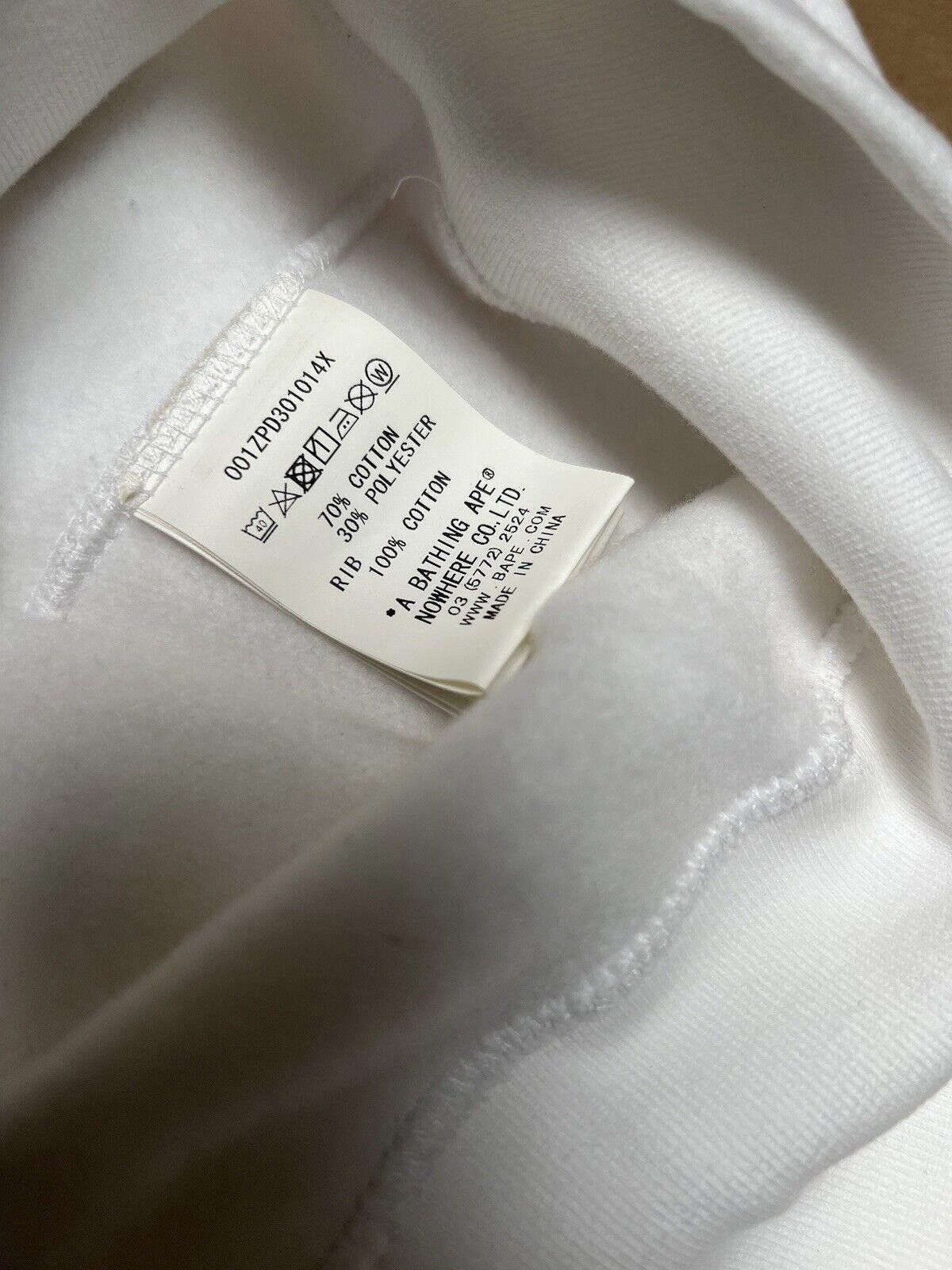 Bape A Bathing Ape BAPE FLAME Fire Logo Zip up hoodie Sz XL White Size US XL / EU 56 / 4 - 6 Thumbnail