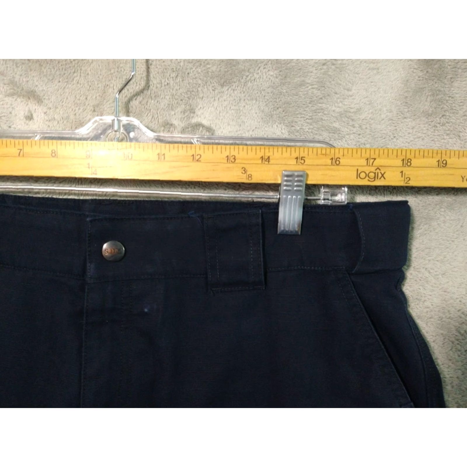 Vintage 5.11 Tactical Pants Womens 16 Blue Cargo TDU Ripstop Cotton Polyester Military Army Workwear Pants Size 38" / US 16 / IT 52 - 3 Thumbnail