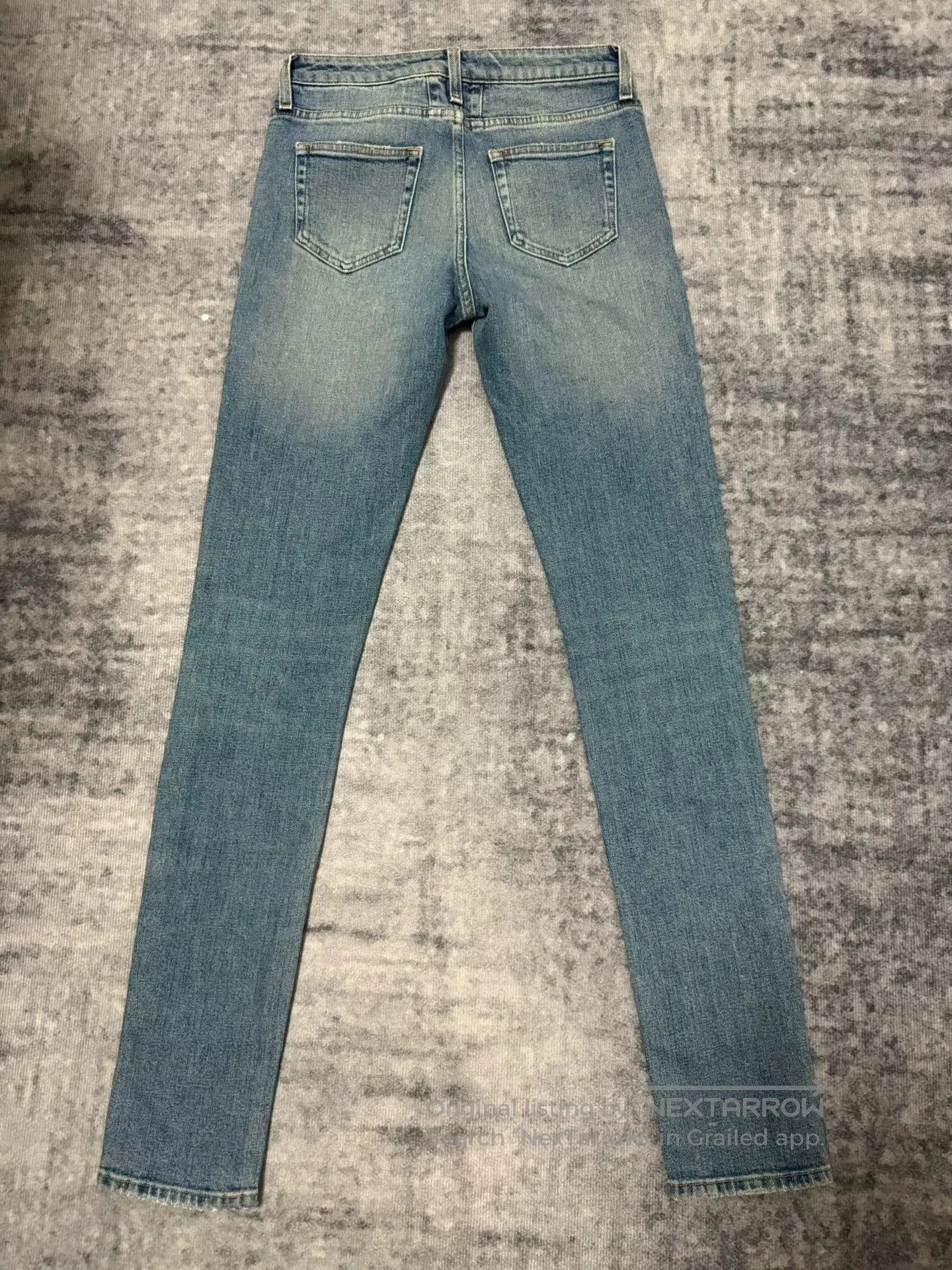 Saint Laurent Paris Saint Laurent Distressed Blue Jeans. Size US 30 / EU 46 - 2 Thumbnail