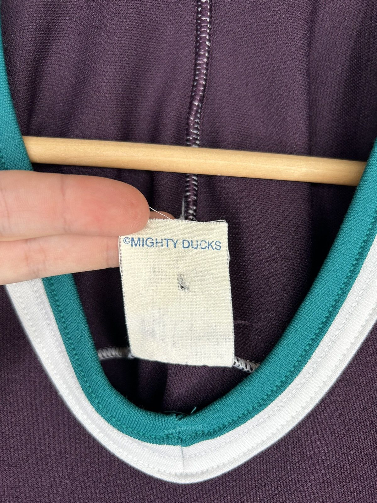 Ccm Vintage 90s CCM Mighty Ducks Hockey Jersey Size US XL / EU 56 / 4 - 7 Thumbnail