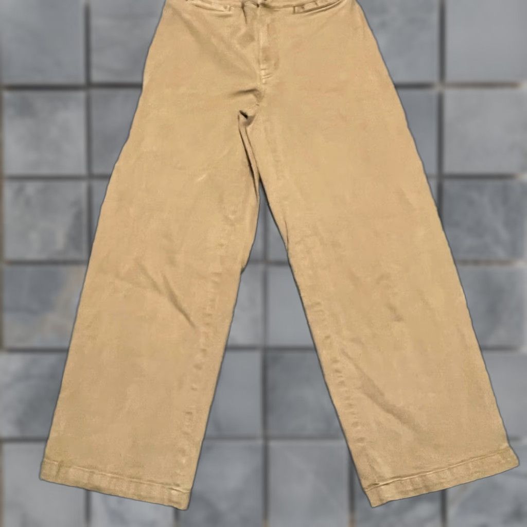 Madewell Madewell Pants Womens 28 Emmett Wide Leg Crop 2024 Brown 28x27 Chino Womens Regular Brown Size 28" / US 6 / IT 42 - 1 Thumbnail