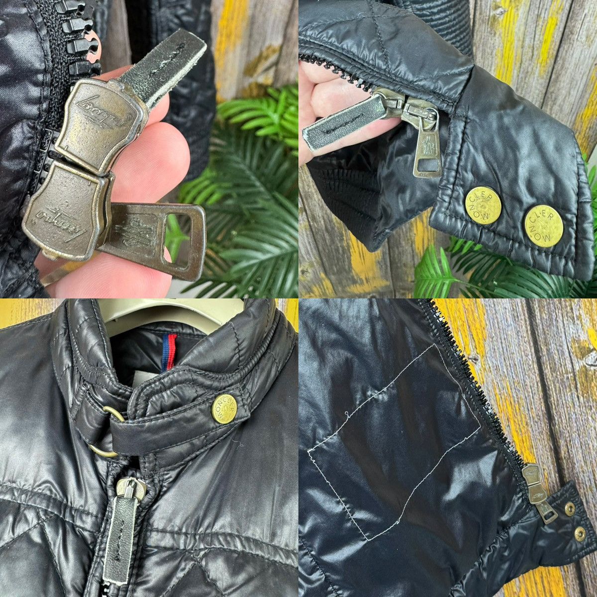 Moncler Moncler Aristide Down Puffer Biker Bomber Jacket Vintage Size US L / EU 52-54 / 3 - 14 Thumbnail