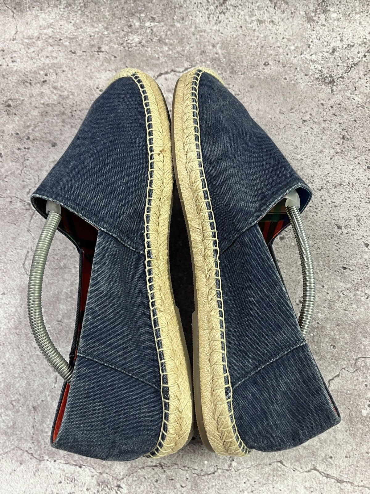 Polo Ralph Lauren Navy Canvas Espadrille Slip On Shoes US15EU48 Summer Loafers Size US 15 / EU 48 - 4 Thumbnail