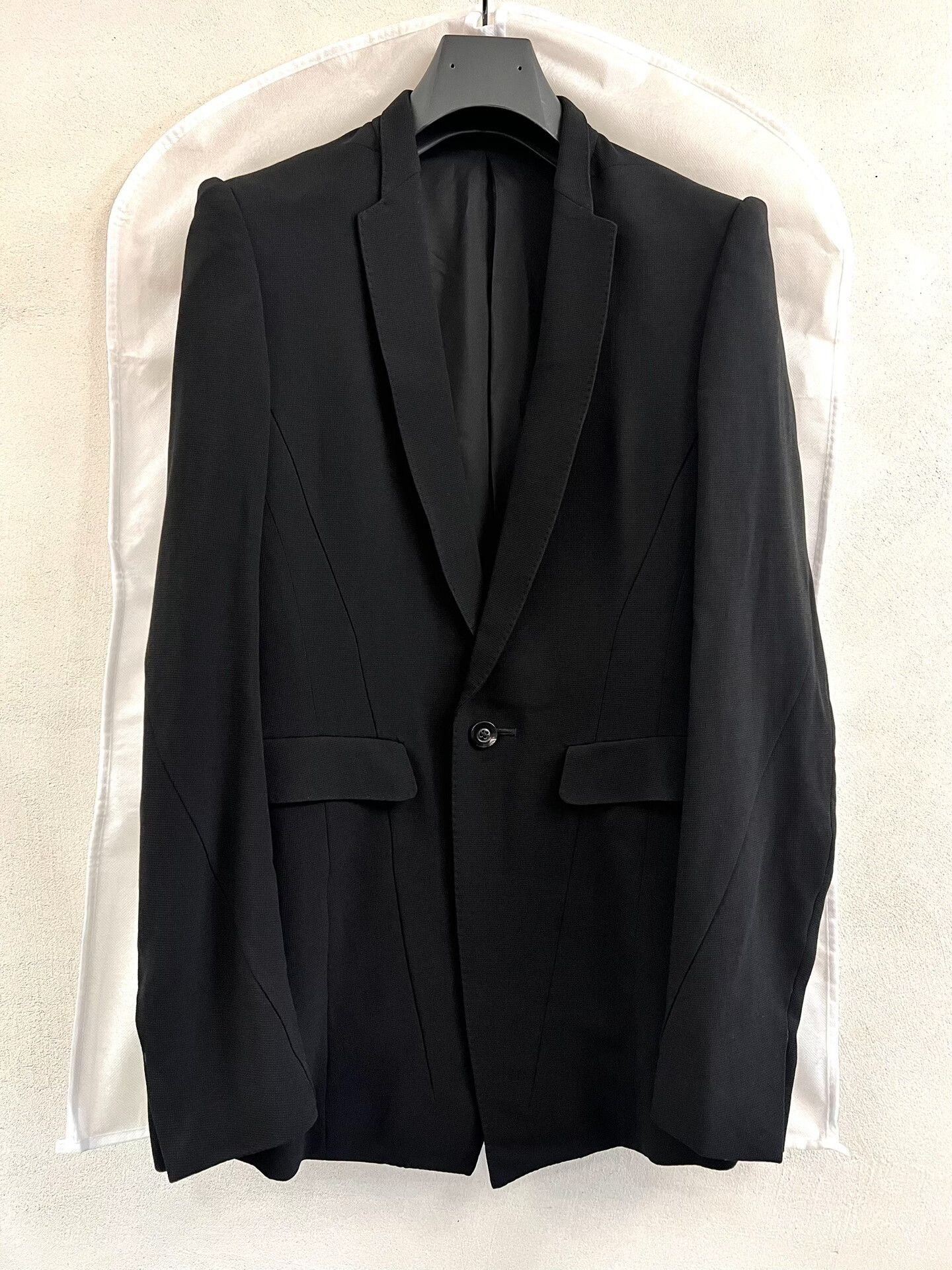Julius Black Shoulder-Padded Blazer Jacket Size US M / EU 48-50 / 2 - 1 Thumbnail