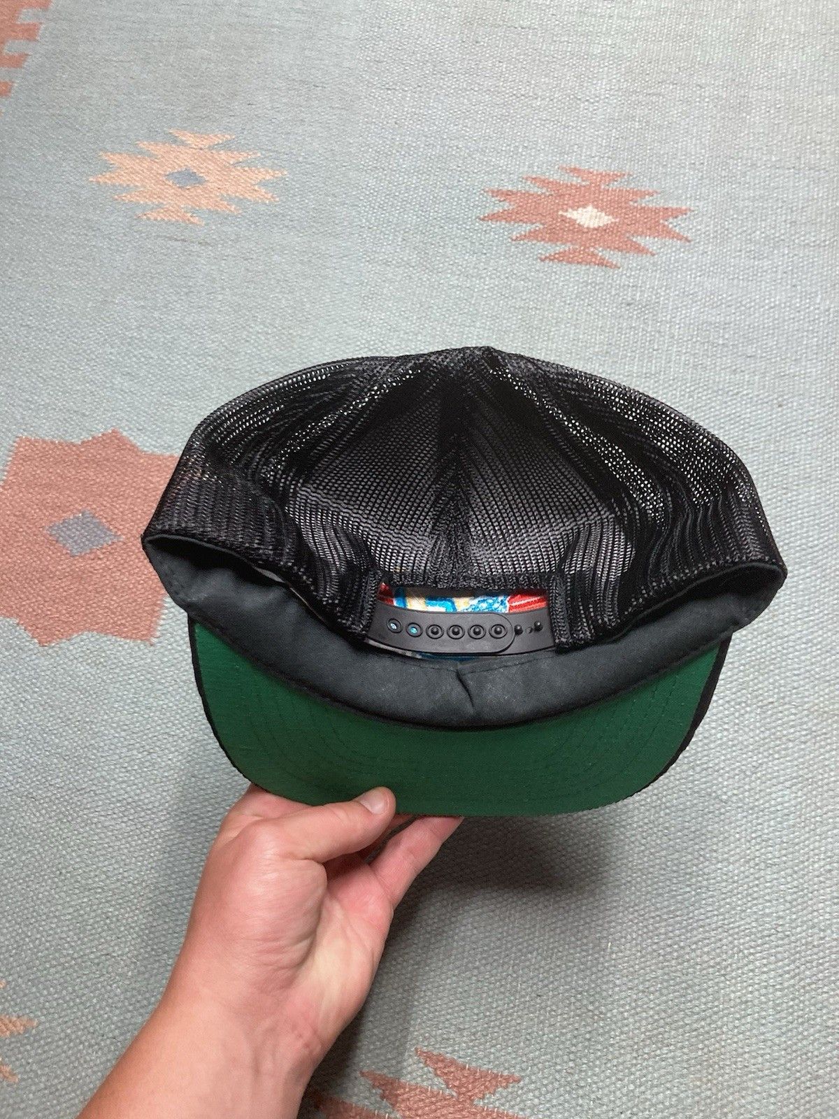 Vintage vtg 80s trucker hat O’Brien skis black corduroy NOS SnapBack Size ONE SIZE - 4 Thumbnail