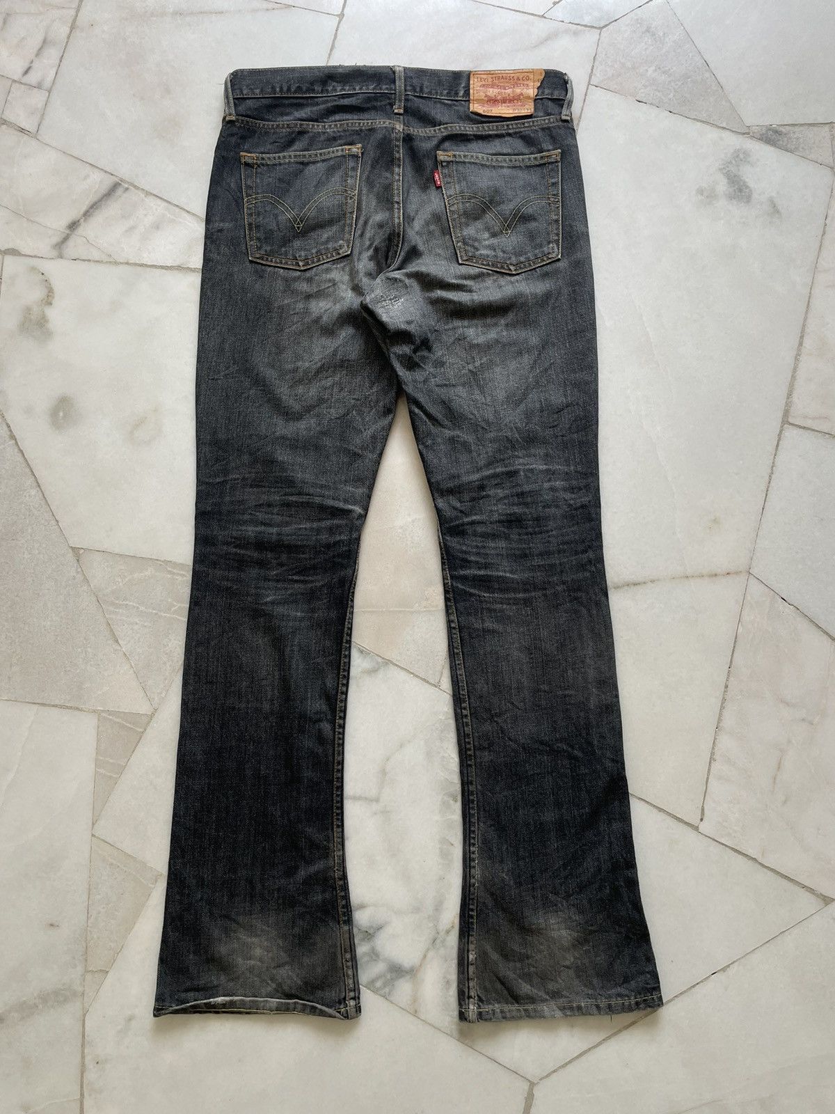 Levi's Vintage Levis 607 Flare Jeans Size US 32 / EU 48 - 2 Thumbnail
