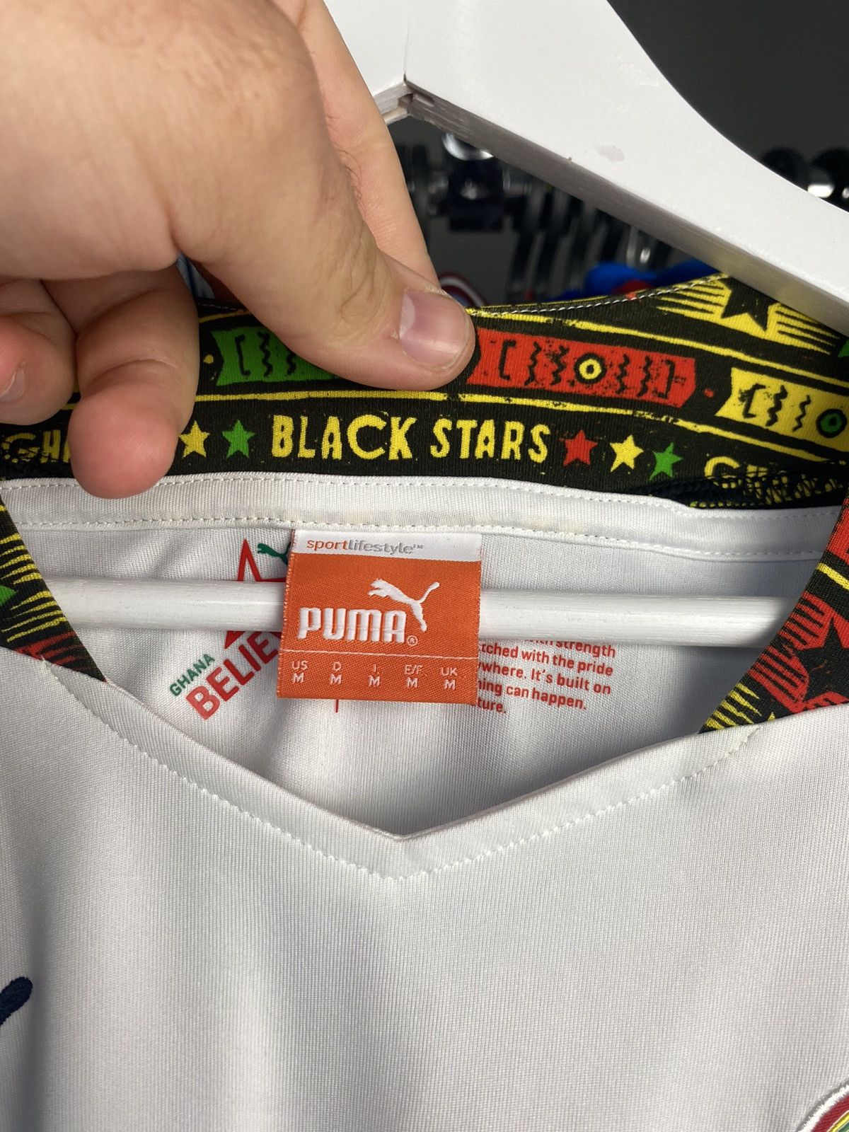 Puma 2014/16 PUMA GHANA HOME SOCCER FOOTBALL JERSEY SHIRT Size US M / EU 48-50 / 2 - 7 Thumbnail