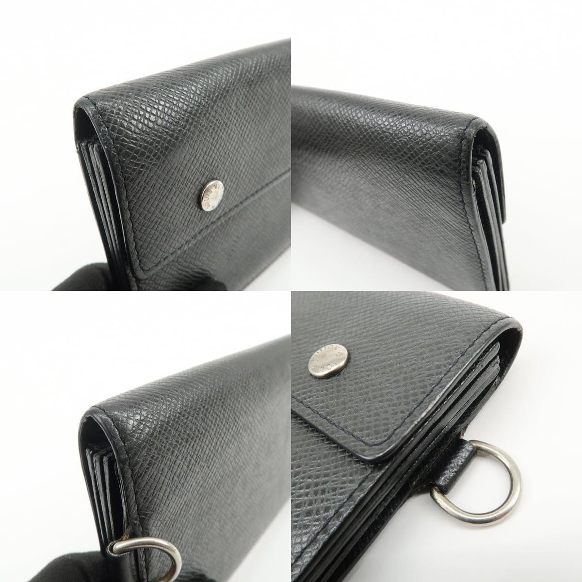 Louis Vuitton Louis Vuitton Taiga Portefeuille Accordion Wallet Black Size ONE SIZE - 5 Thumbnail