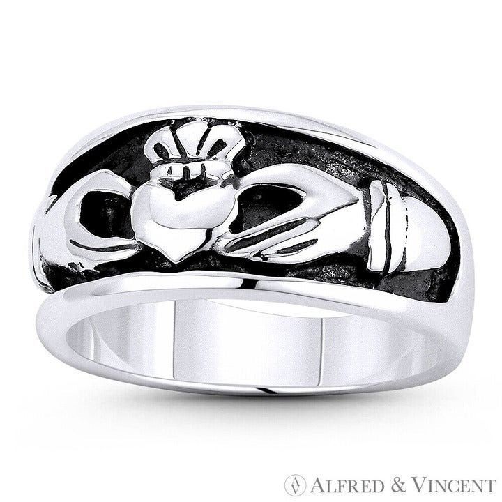 Other Irish Claddagh Hands & Heart Promise Ring Sterling Silver Size ONE SIZE - 1 Preview