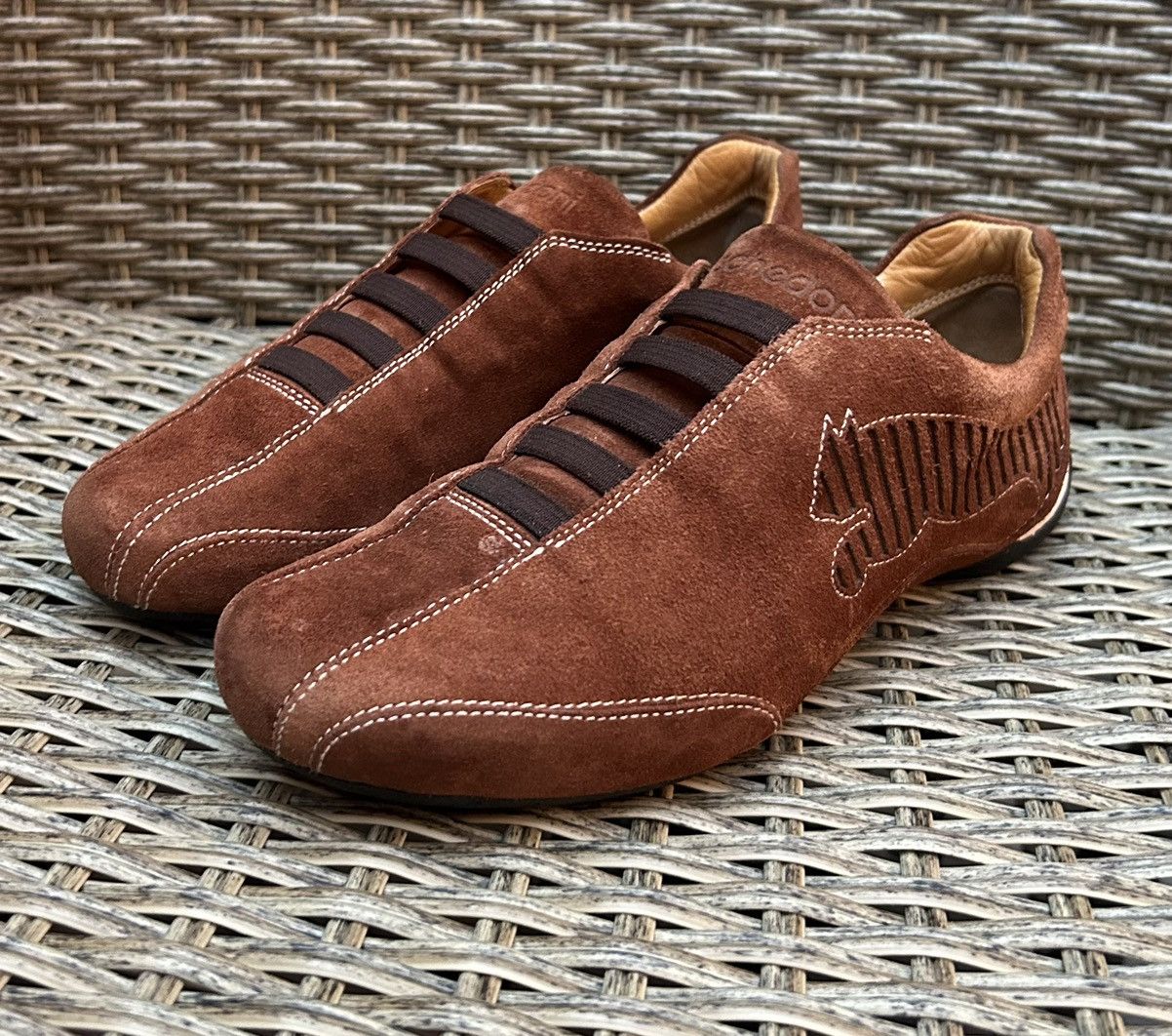 Puma × Vintage Puma x Schedoni 17-500 Limited Edition Low-Top Driving Shoes Size US 7 / IT 37 - 2 Thumbnail